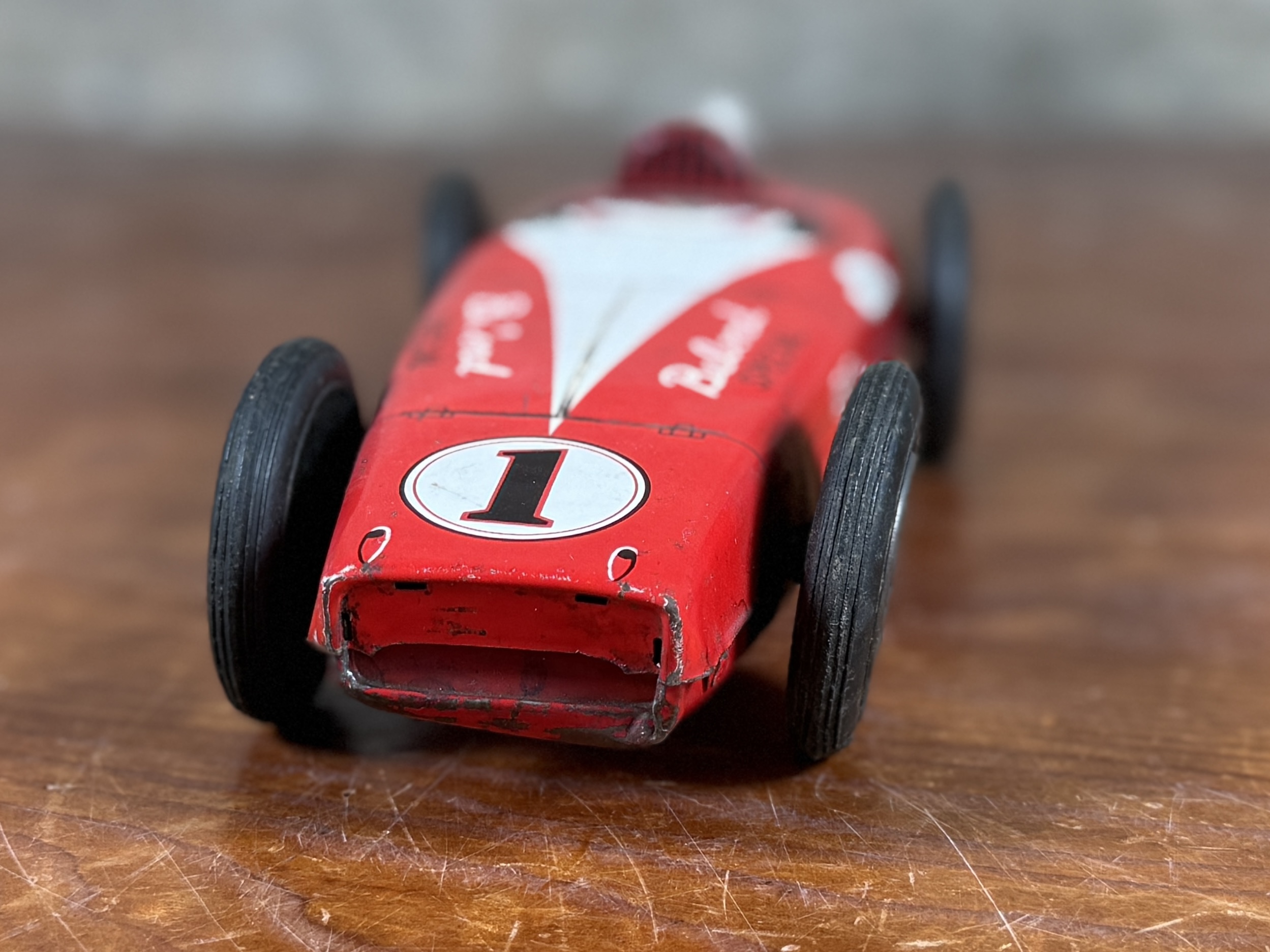 TOYMASTER, BELOND SPECIAL OPEN-WHEEL TIN FRICTION RACE CAR