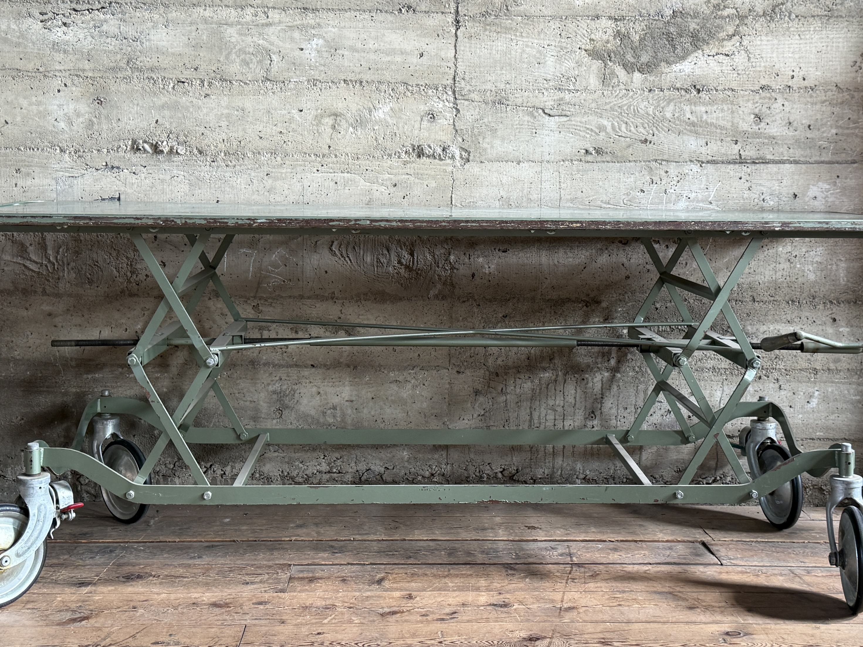 INDUSTRIAL EMBALMING TABLE OR GURNEY