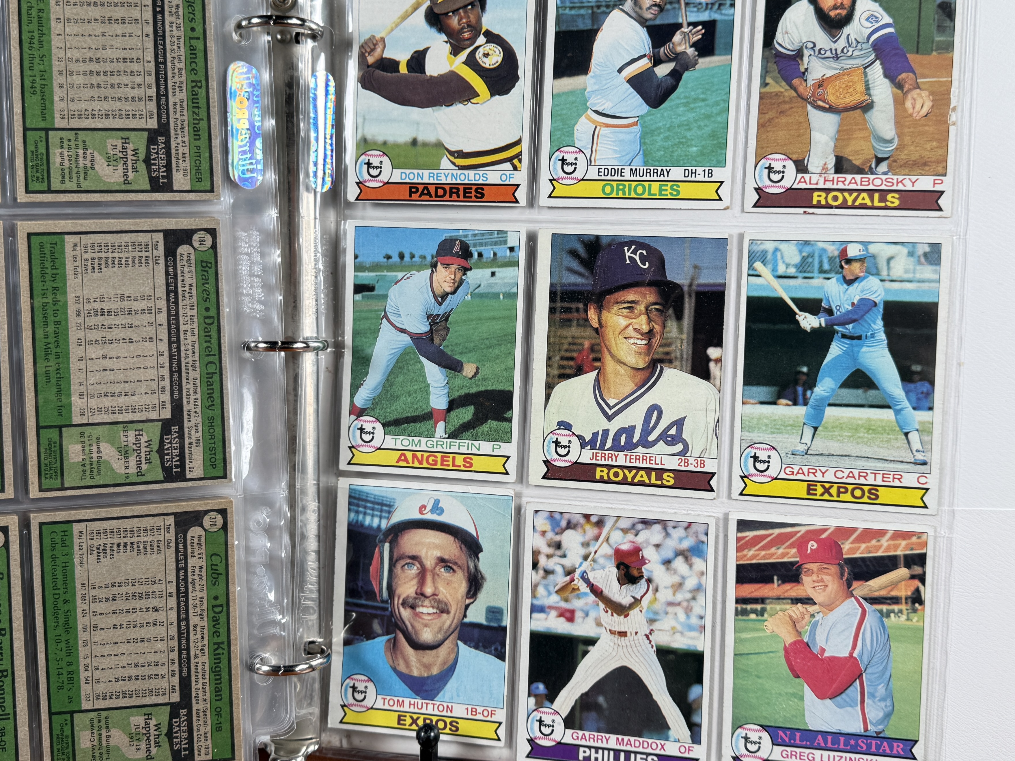 1979 TOPPS BASEBALL CARD COLLECTION