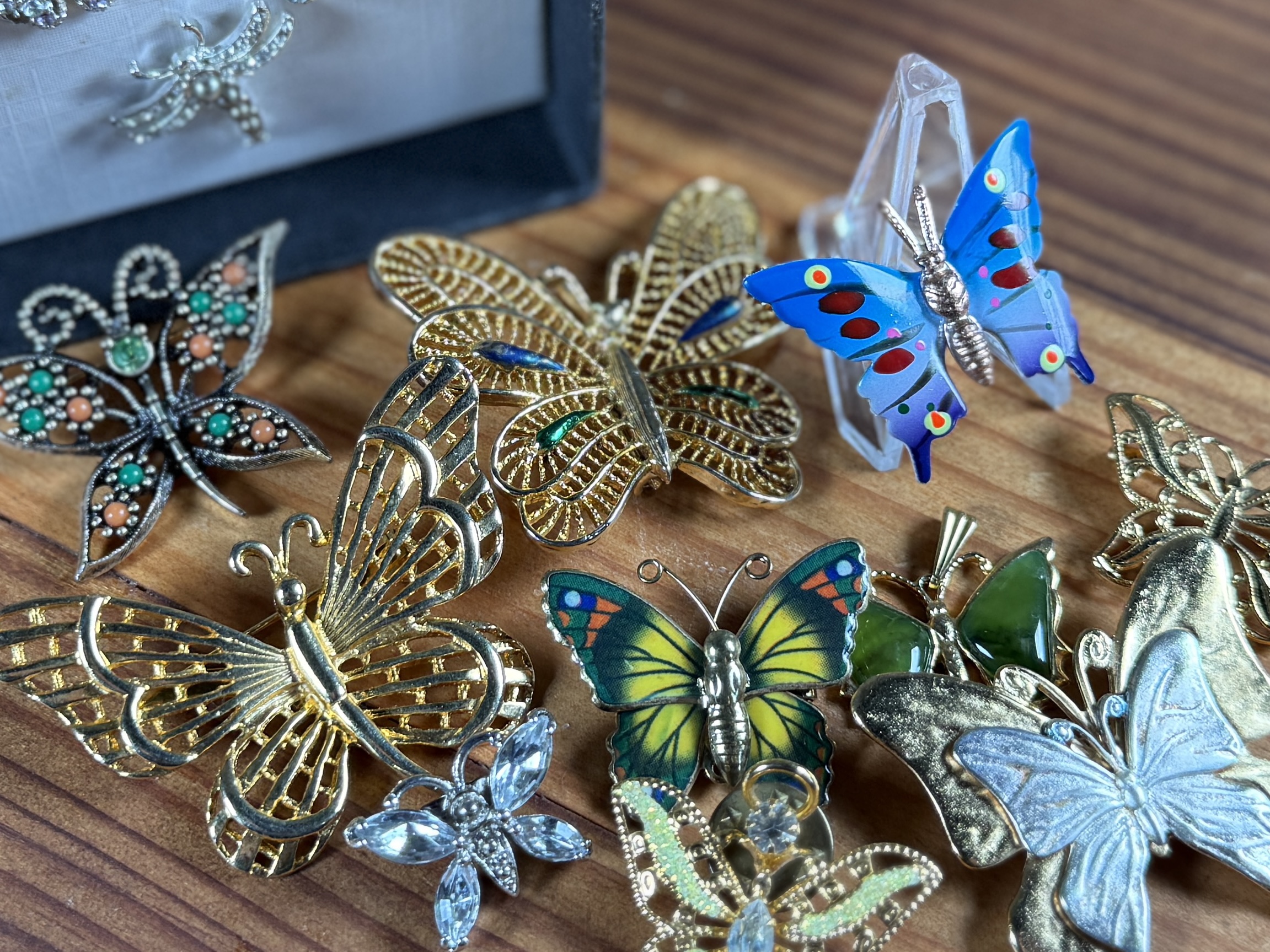 BUTTERFLY THEMED BROOCHES, PENDANTS, & PINS