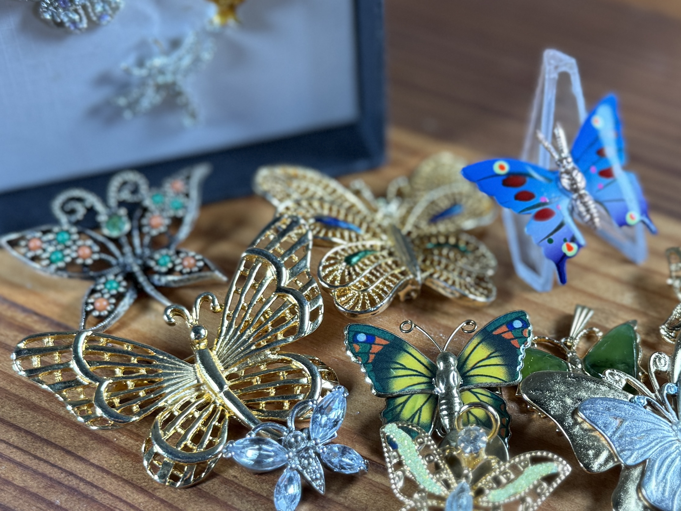 BUTTERFLY THEMED BROOCHES, PENDANTS, & PINS