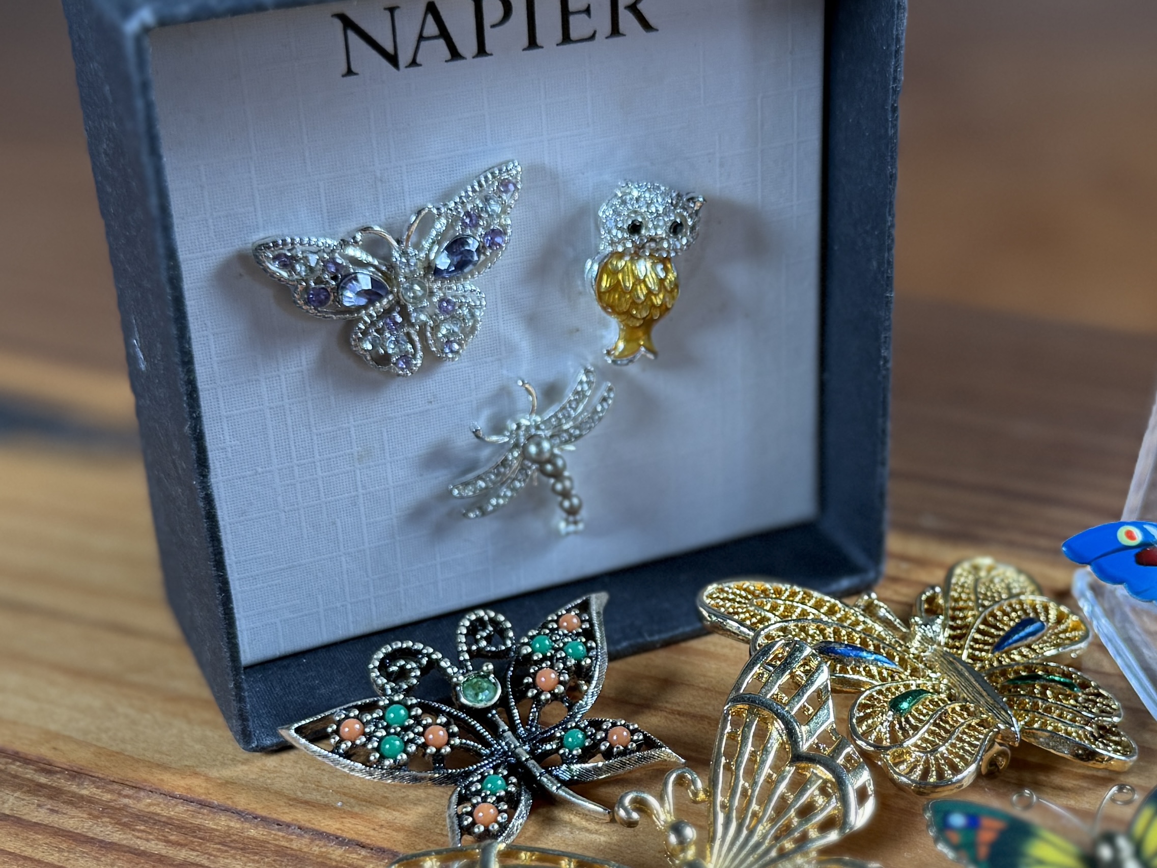 BUTTERFLY THEMED BROOCHES, PENDANTS, & PINS