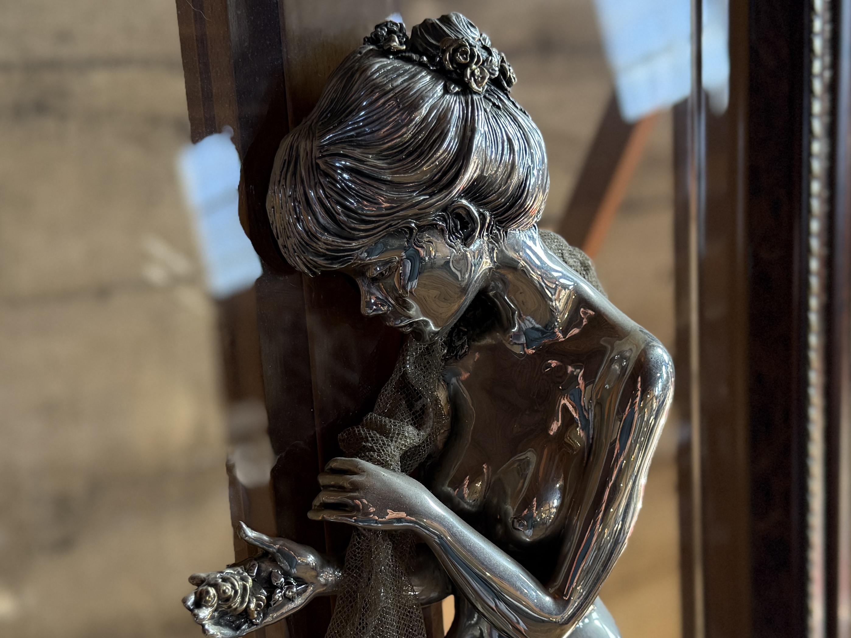 BRUNEL PREZIOSI D'AUTORE, SILVER SCULPTURE IN FRAME