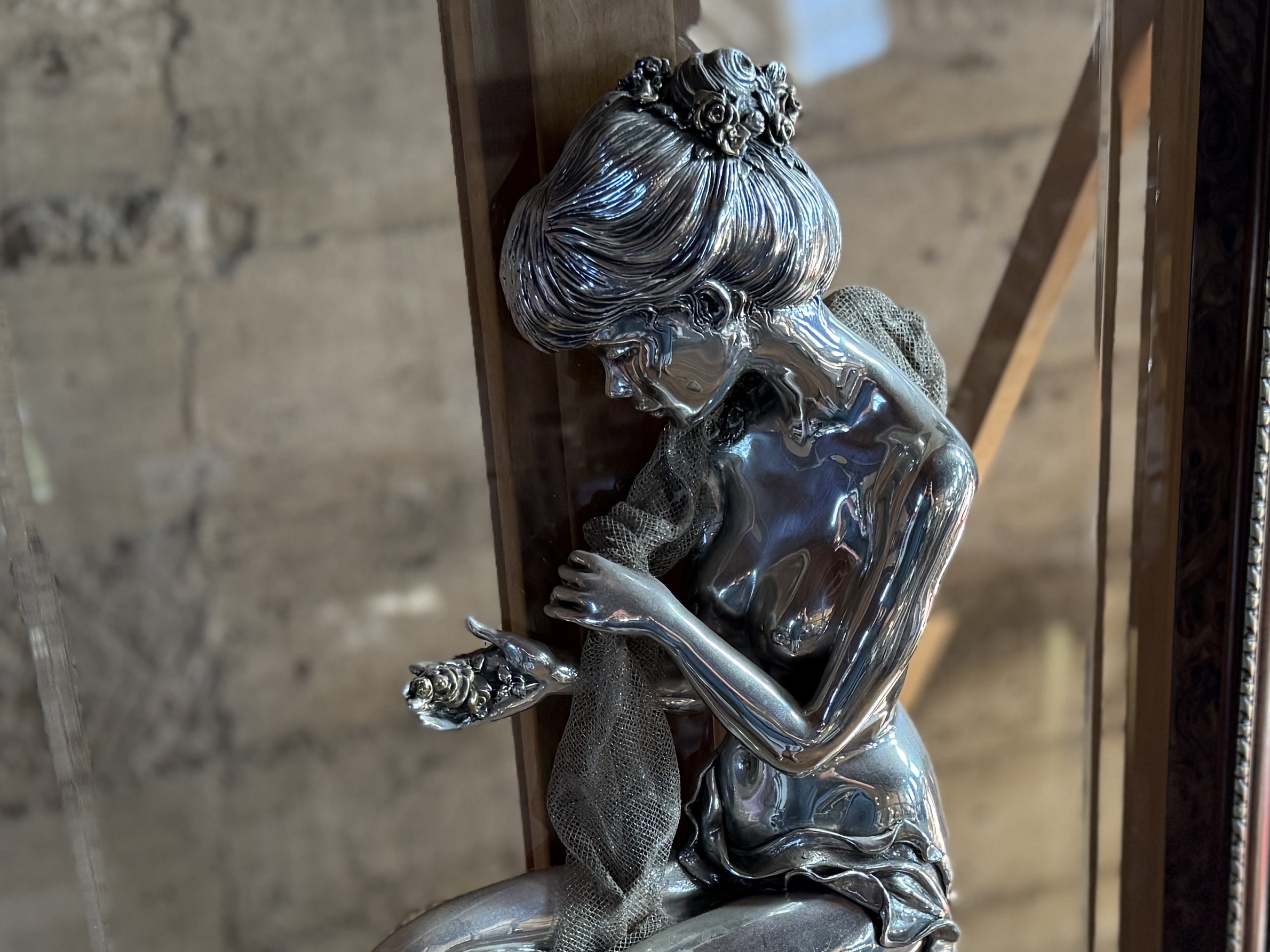 BRUNEL PREZIOSI D'AUTORE, SILVER SCULPTURE IN FRAME