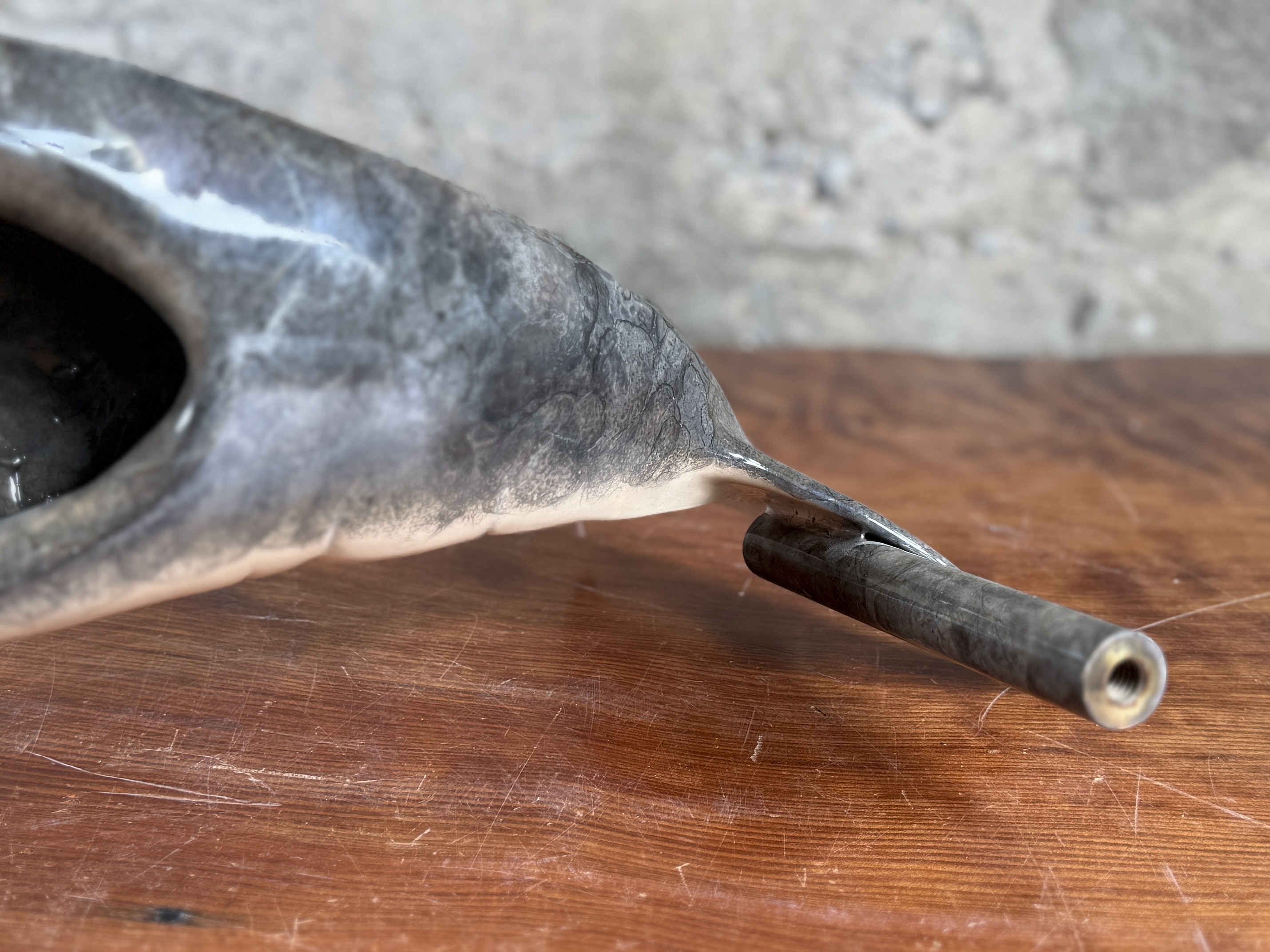 ROBERT WYLAND, CAST BRONZE DOLPHIN DOOR HANDLE