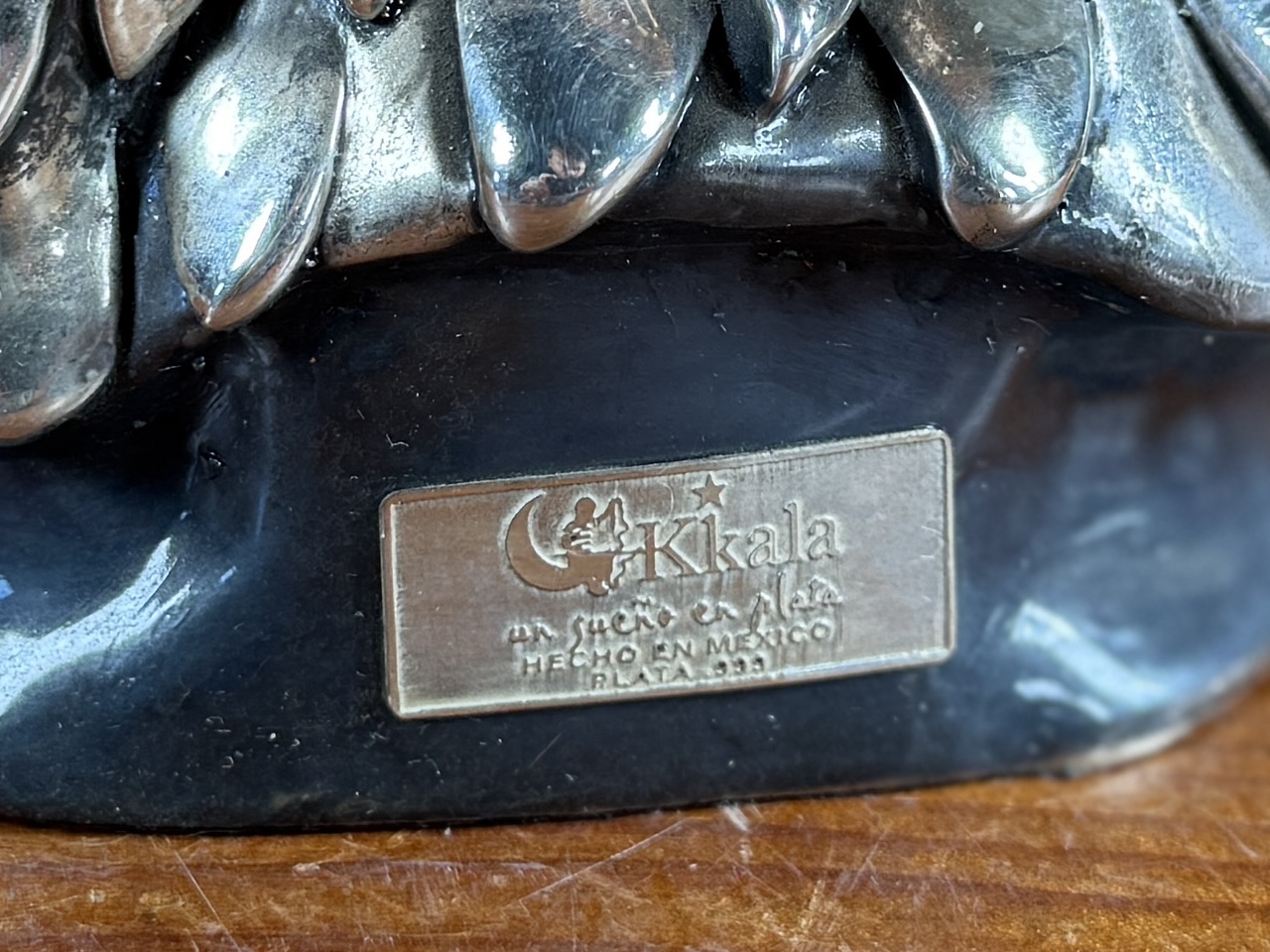 KKALA, SILVER EAGLE BUST SCULPTURE