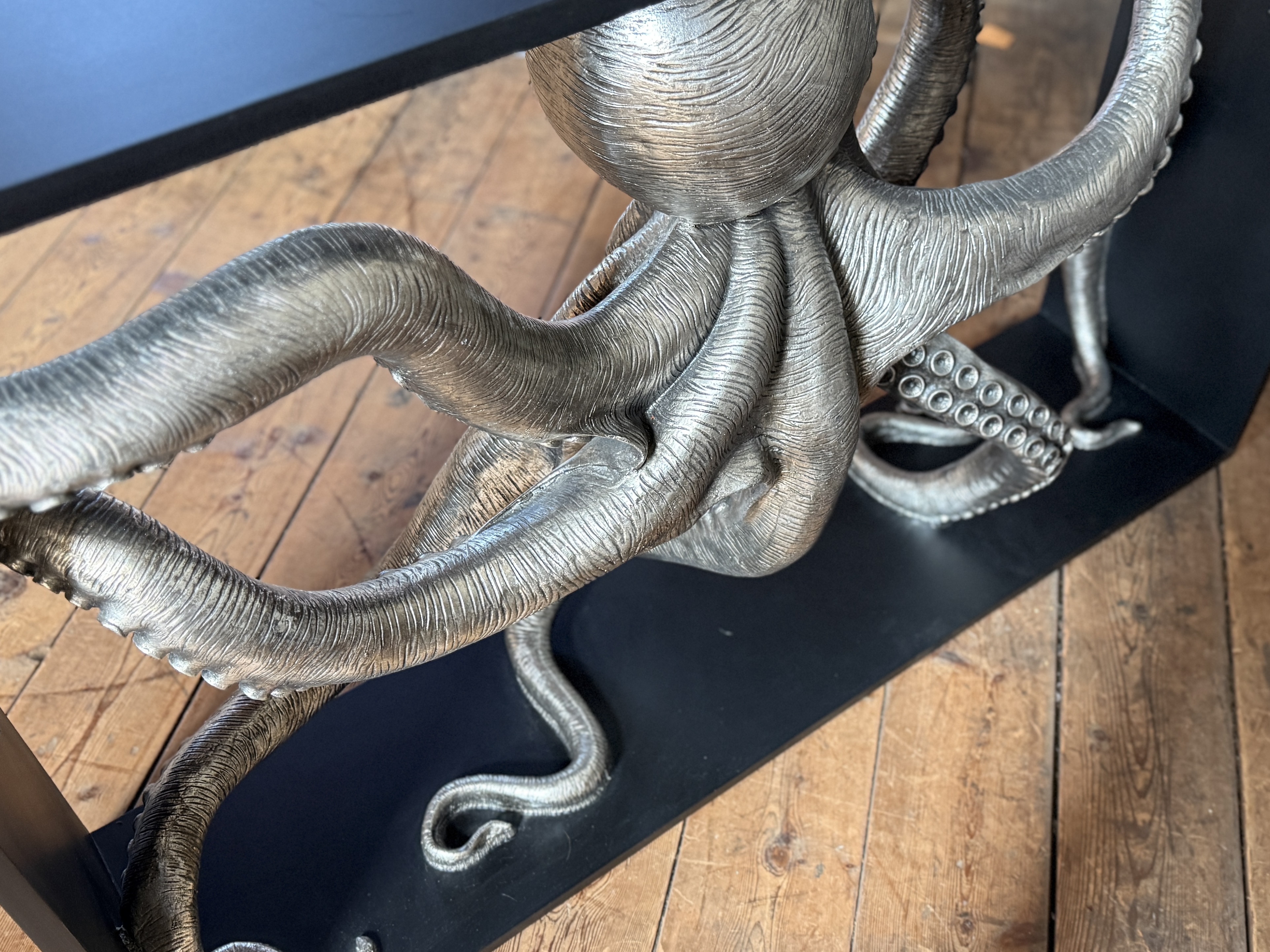 PHILLIPS COLLECTION, "OCTO" FRAMED CONSOLE TABLE