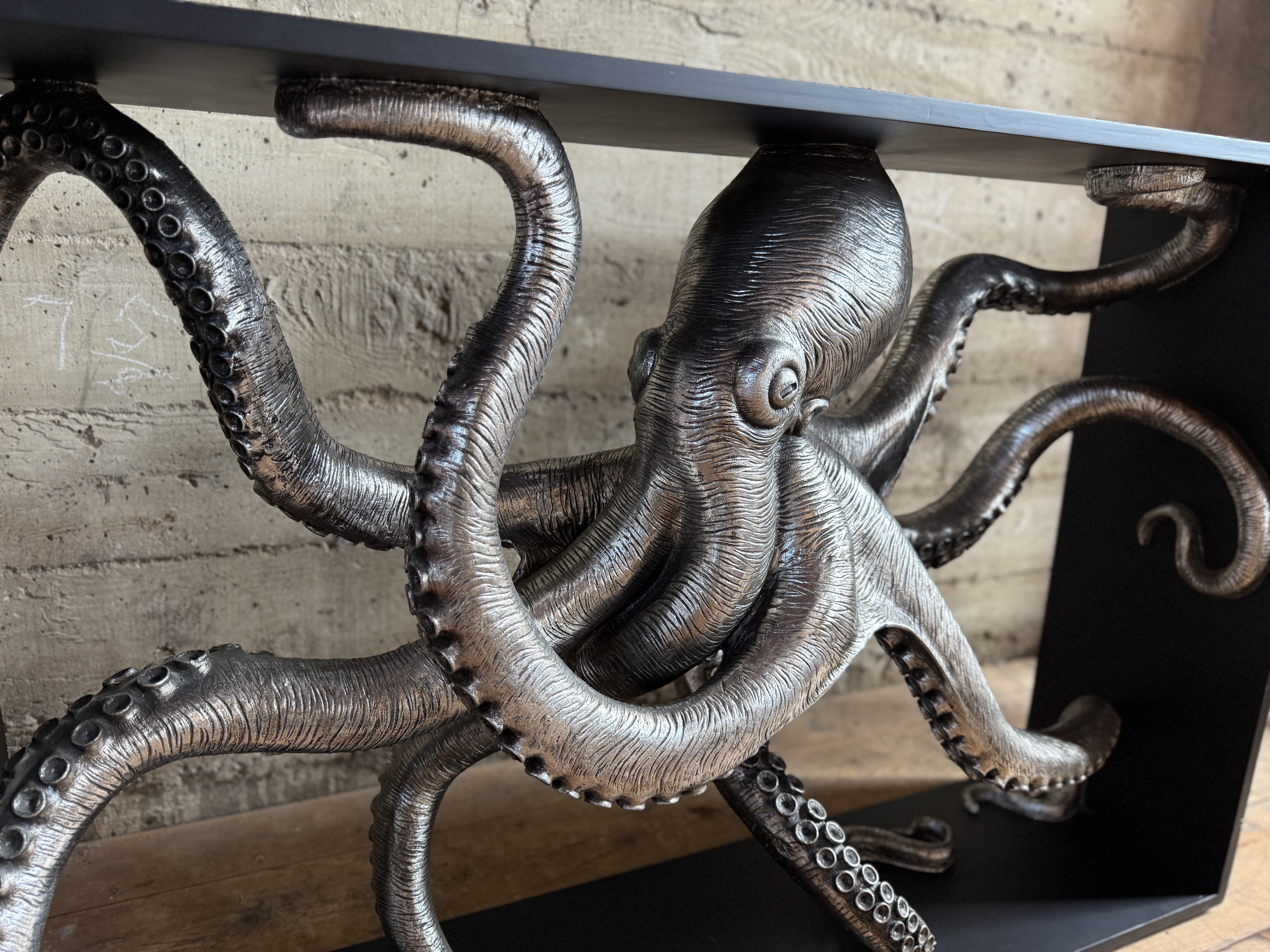 PHILLIPS COLLECTION, "OCTO" FRAMED CONSOLE TABLE