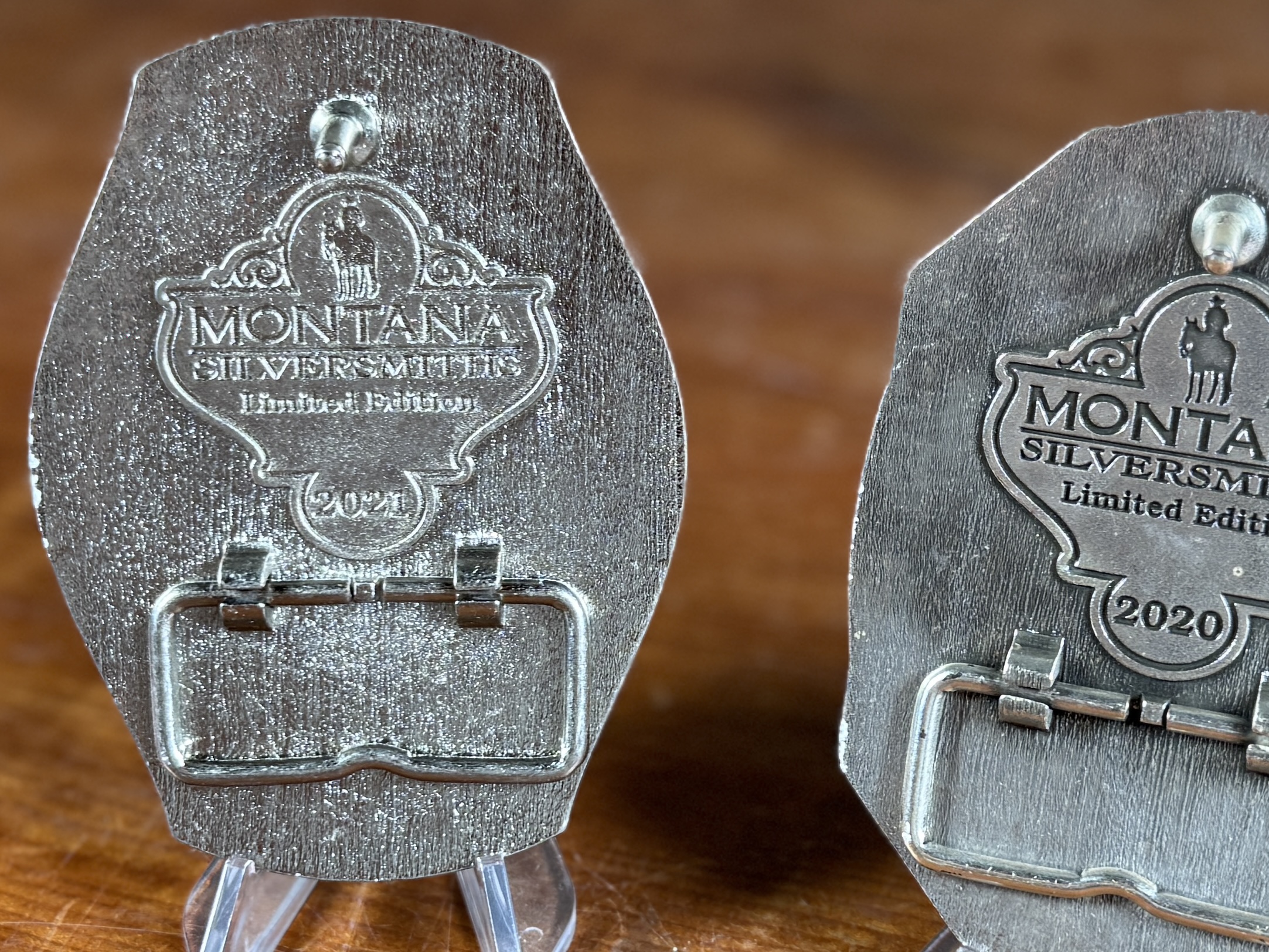 MONTANA SILVERSMITHS, PENDLETON WHISKY BELT BUCKLES