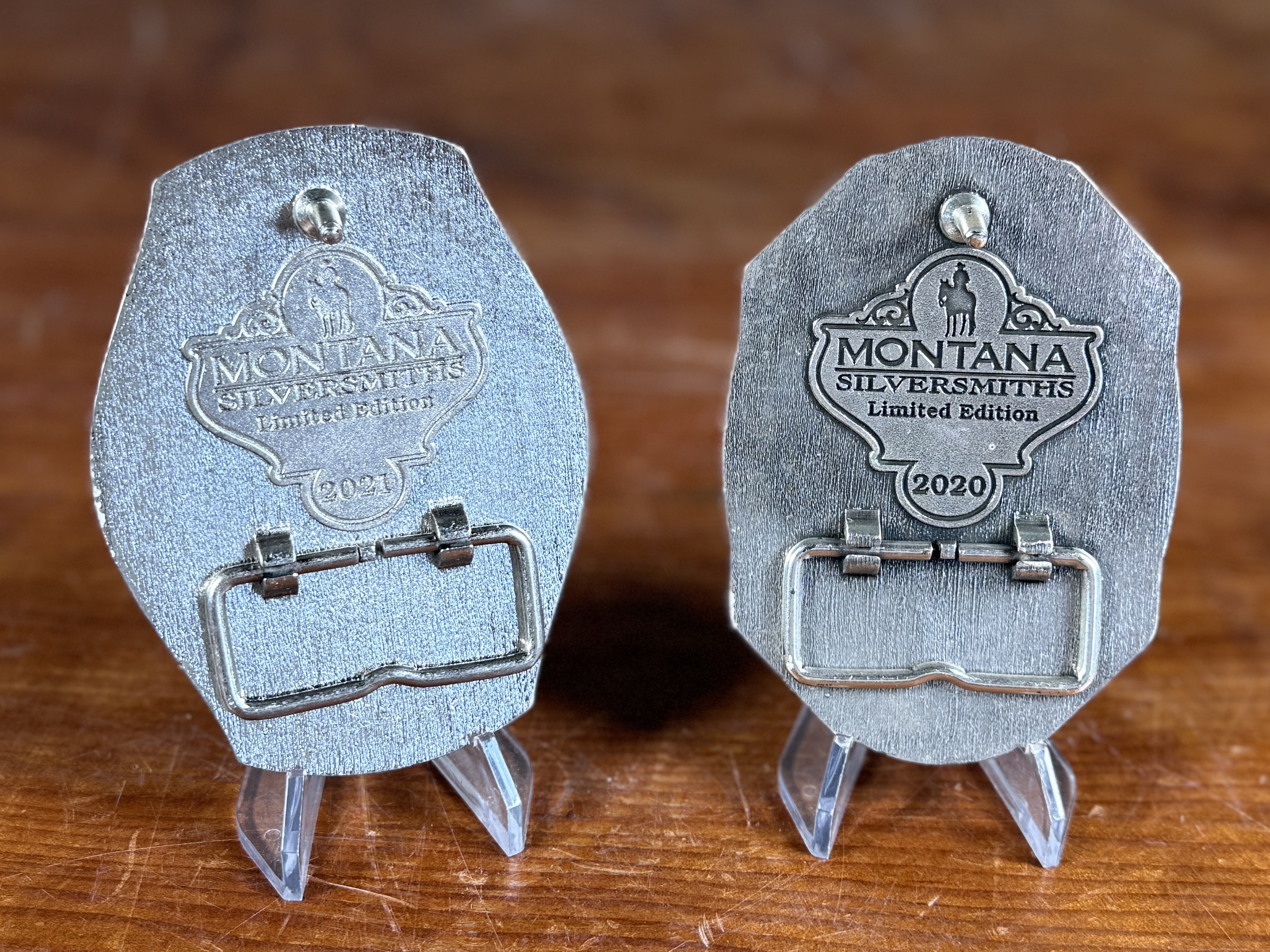 MONTANA SILVERSMITHS, PENDLETON WHISKY BELT BUCKLES
