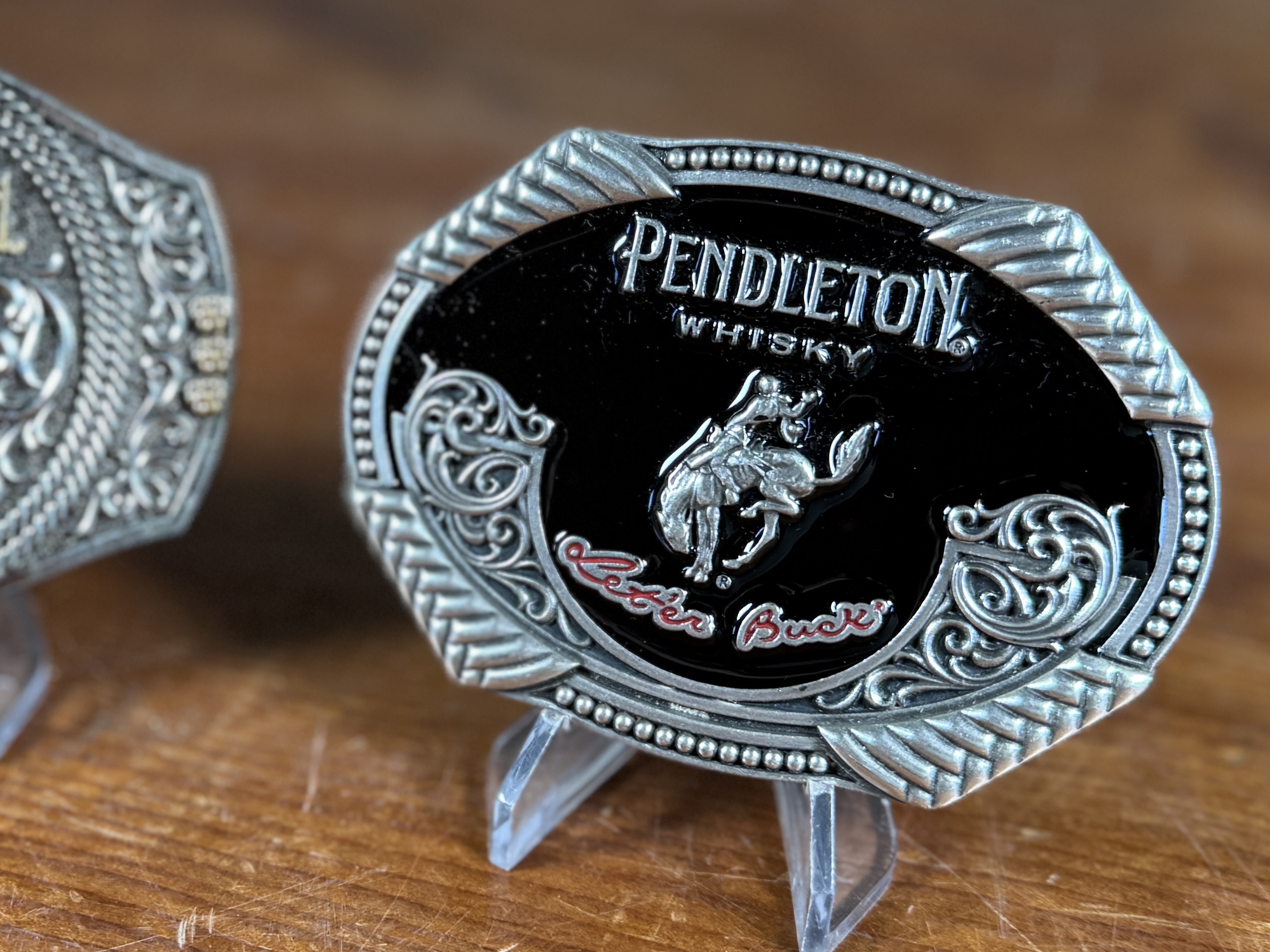 MONTANA SILVERSMITHS, PENDLETON WHISKY BELT BUCKLES