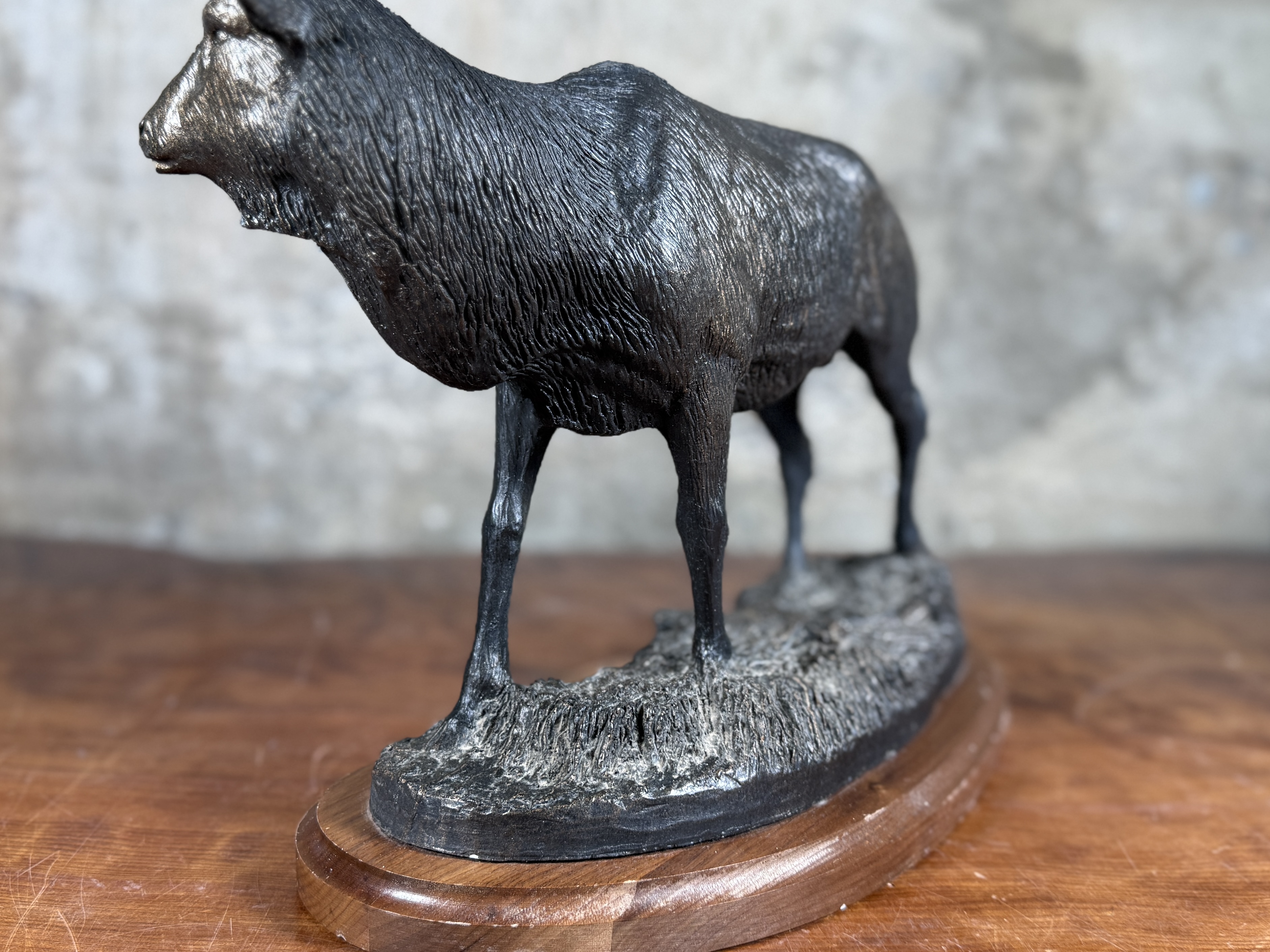 NATIONAL WILD TURKEY FEDERATION, ELK BRONZE SCULPTURE