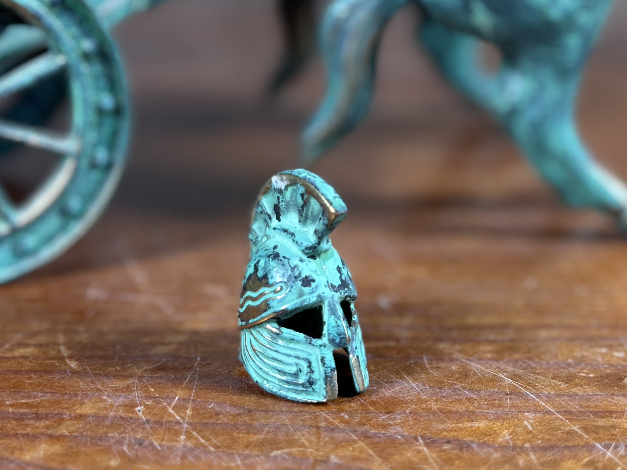 ACHILLES ON A CHARIOT, BRONZE SCULPTURE