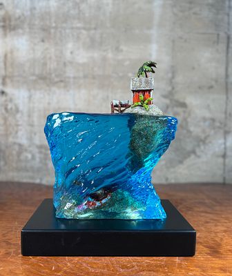 STEVE BARTON, "VINTAGE TREASURE". "Vintage Treasure", an original mixed media sculpture by 