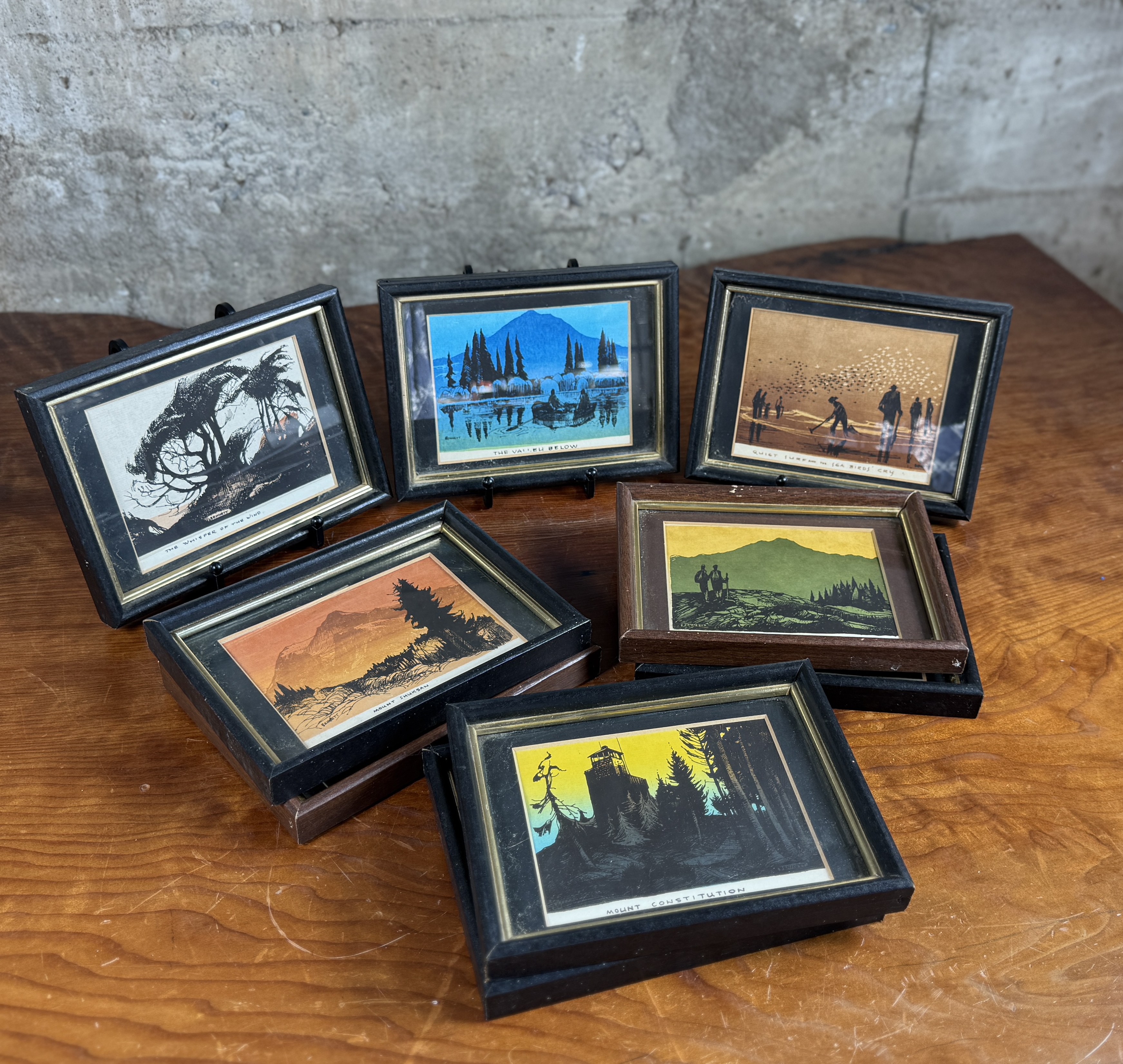 ELTON BENNETT, MINIATURE FRAMED PRINTS