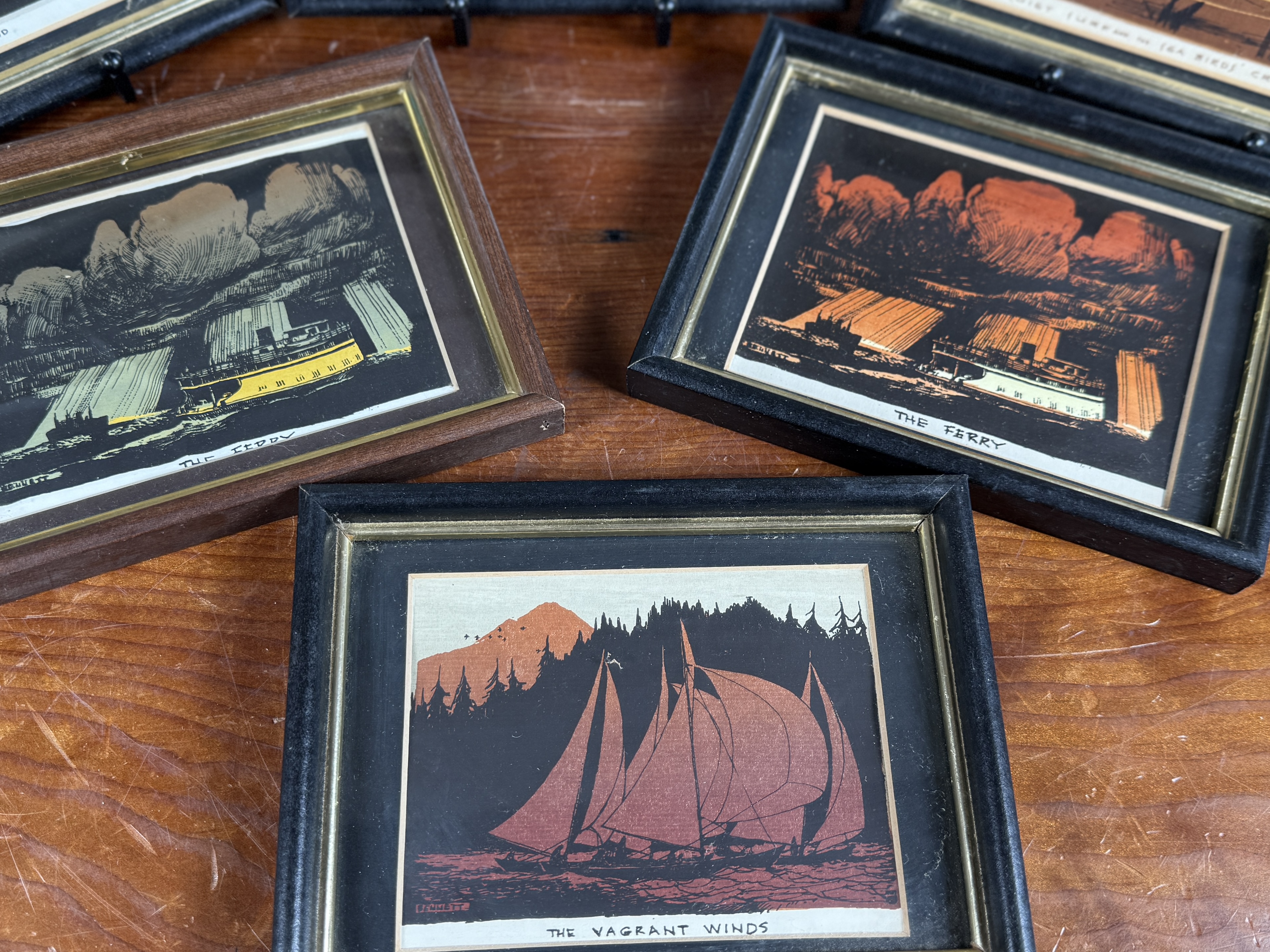 ELTON BENNETT, MINIATURE FRAMED PRINTS
