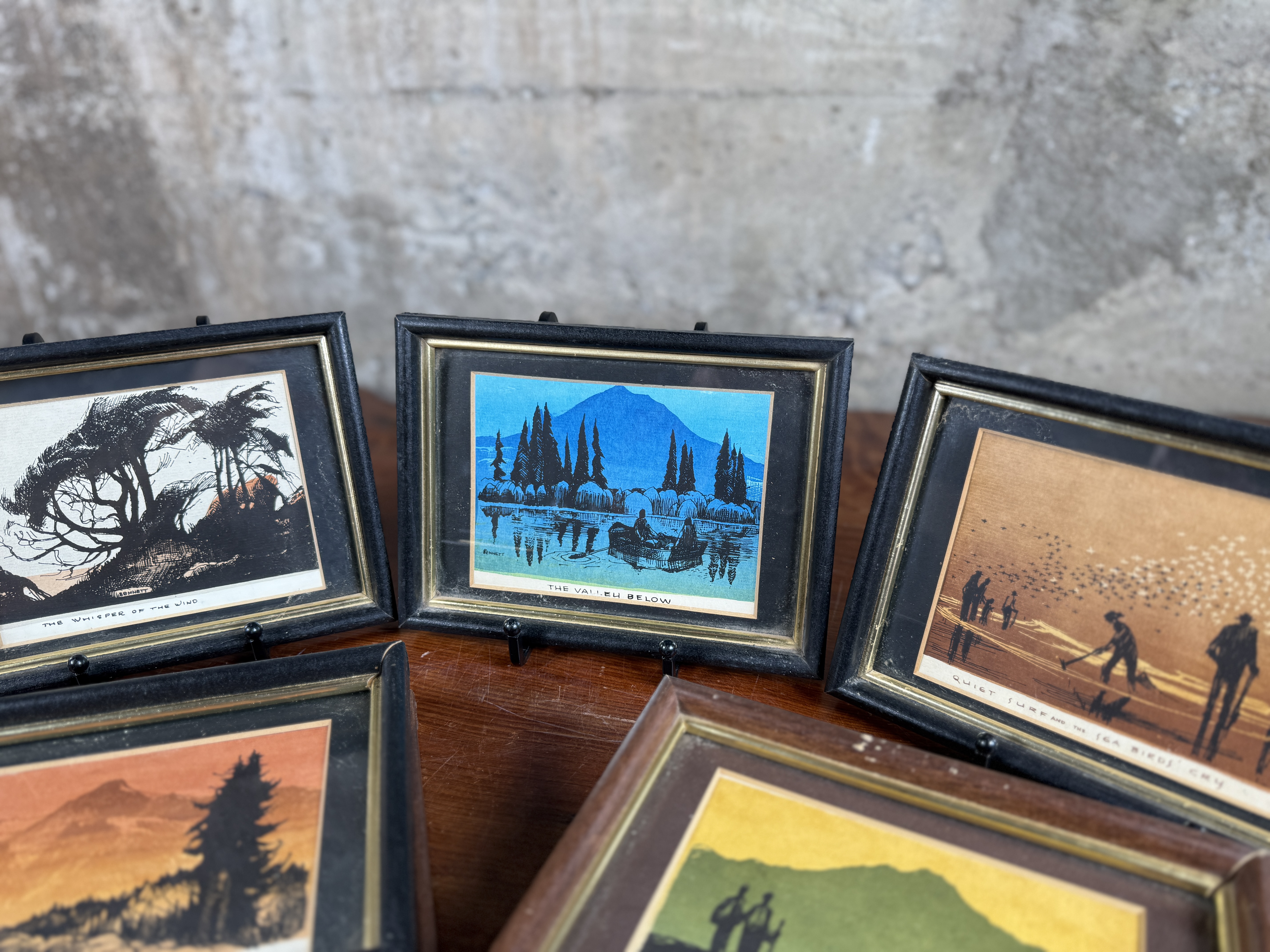 ELTON BENNETT, MINIATURE FRAMED PRINTS