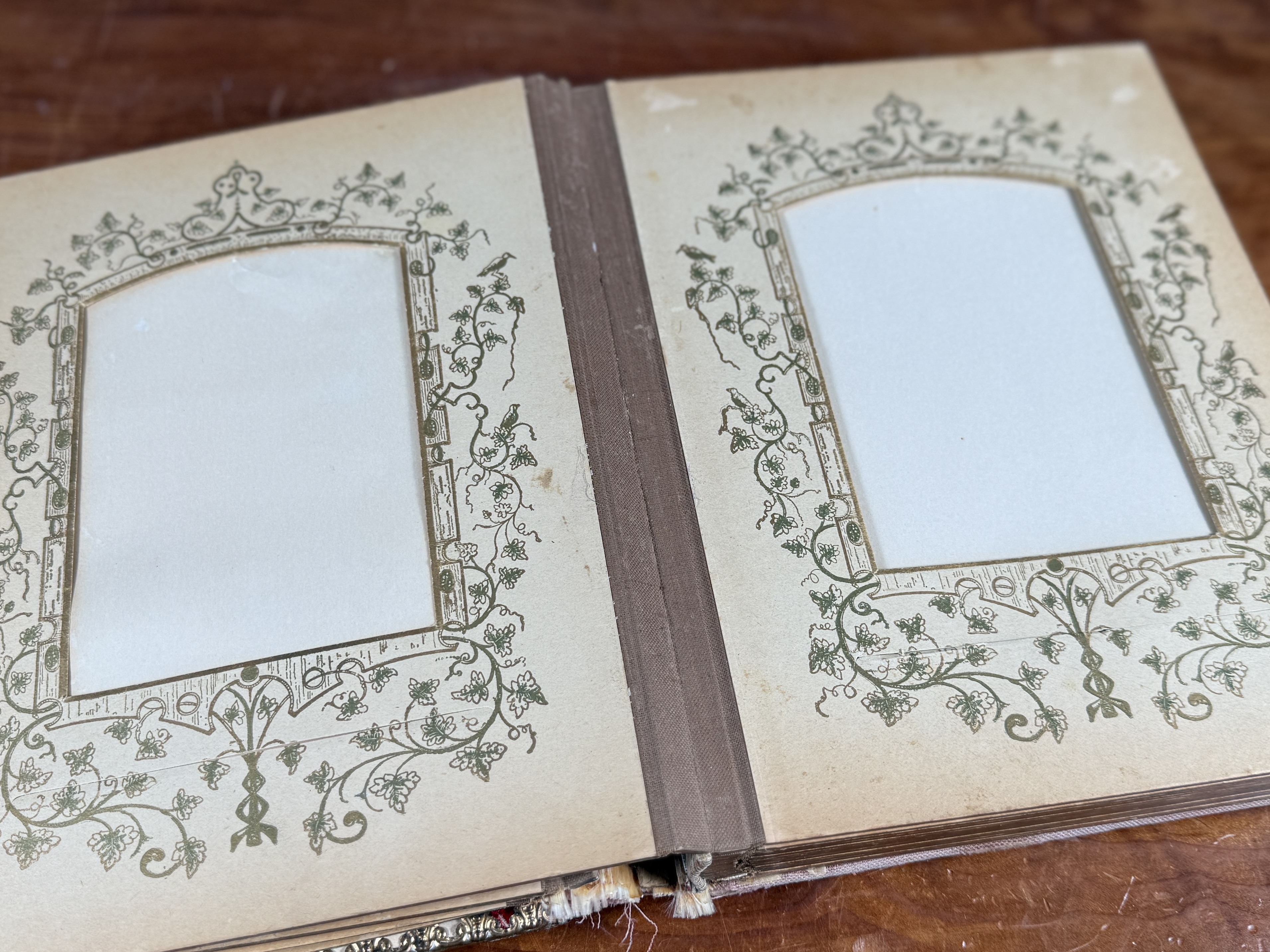 19TH CENTURY PHOTO ALBUM WITH CELLULOID COVER