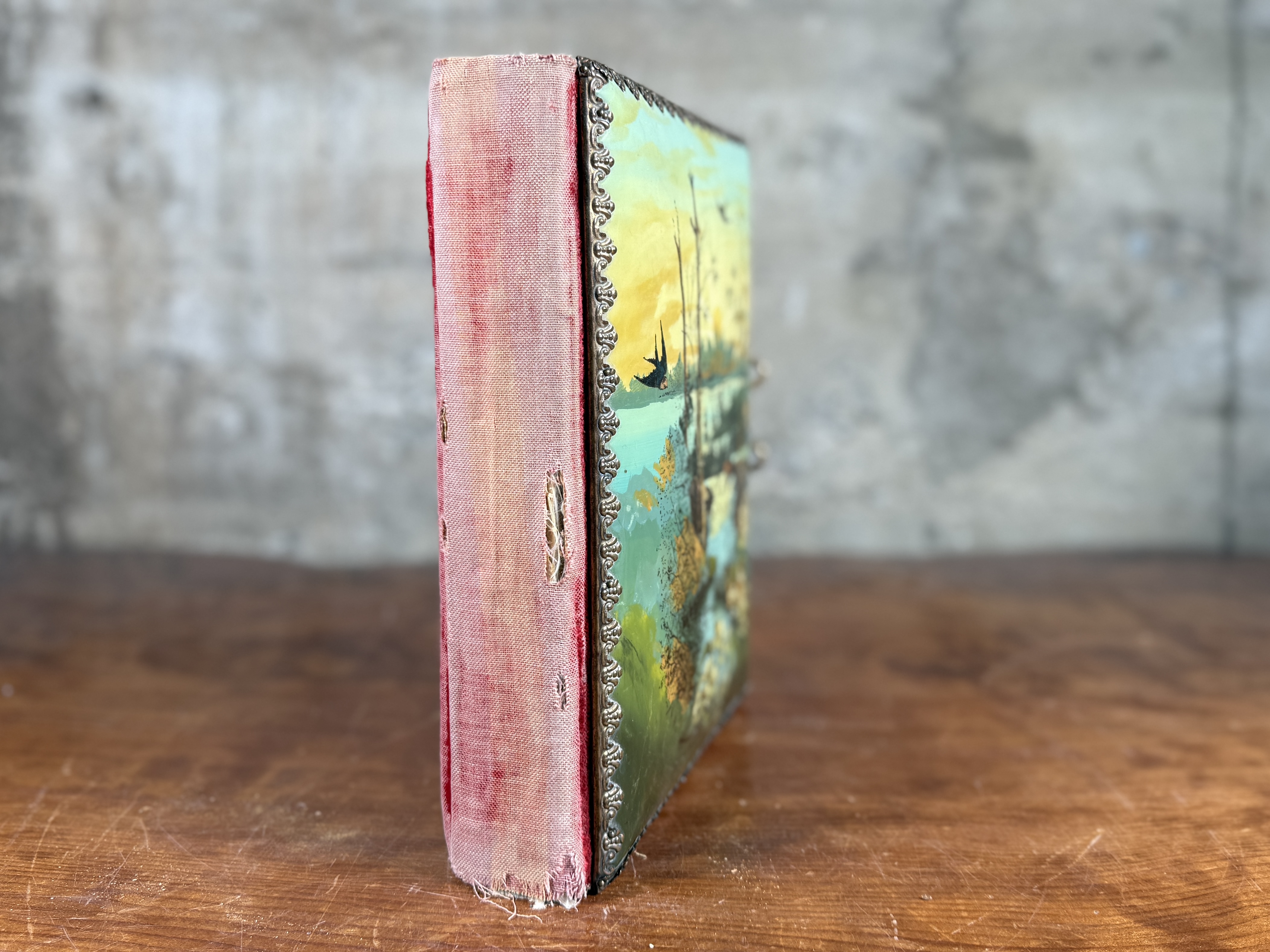 19TH CENTURY PHOTO ALBUM WITH CELLULOID COVER