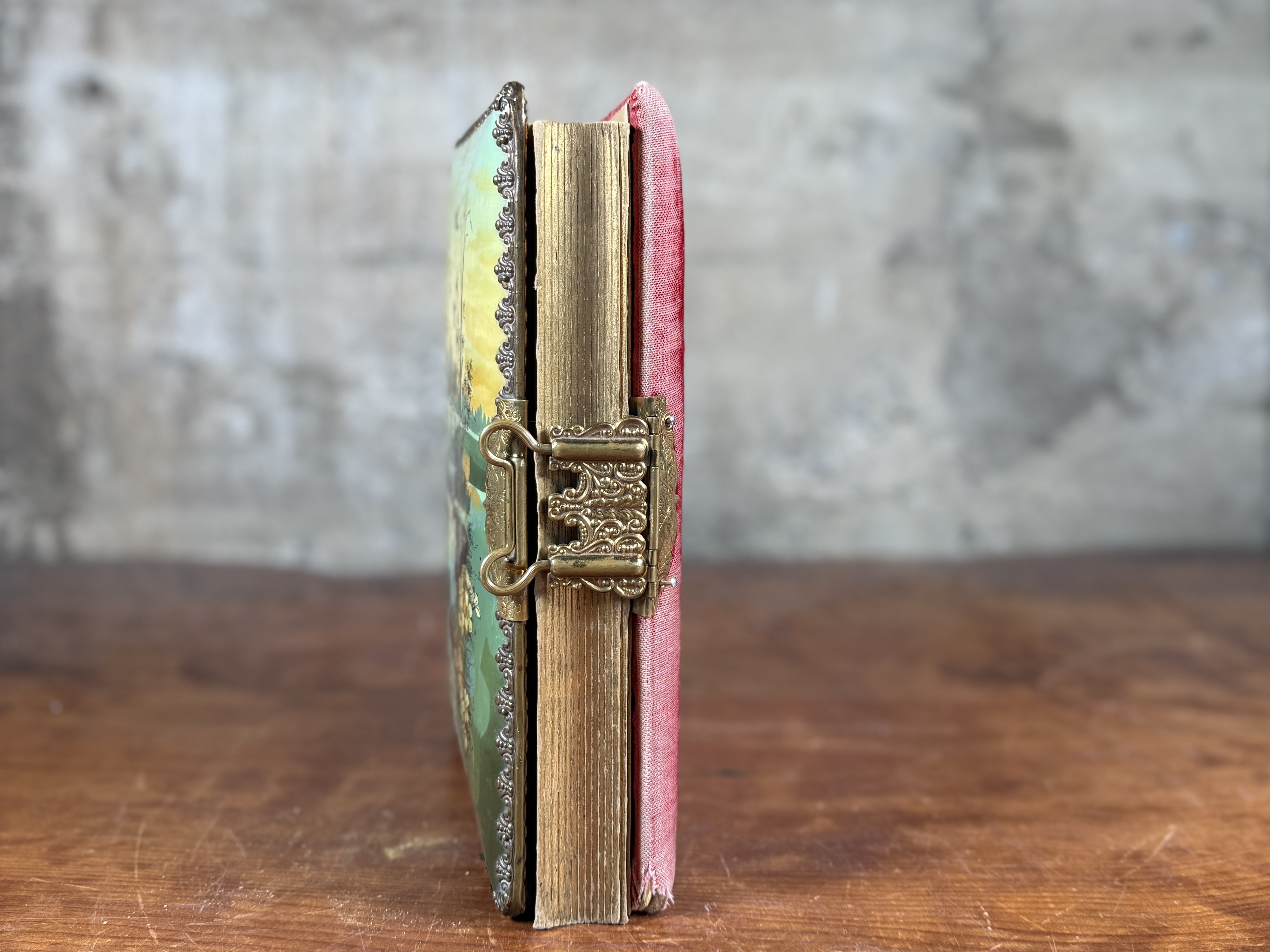 19TH CENTURY PHOTO ALBUM WITH CELLULOID COVER