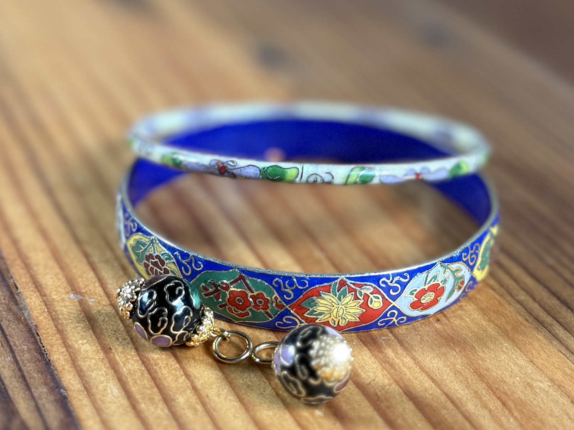 CHINESE CLOISONNÉ BRACELETS & CHARMS