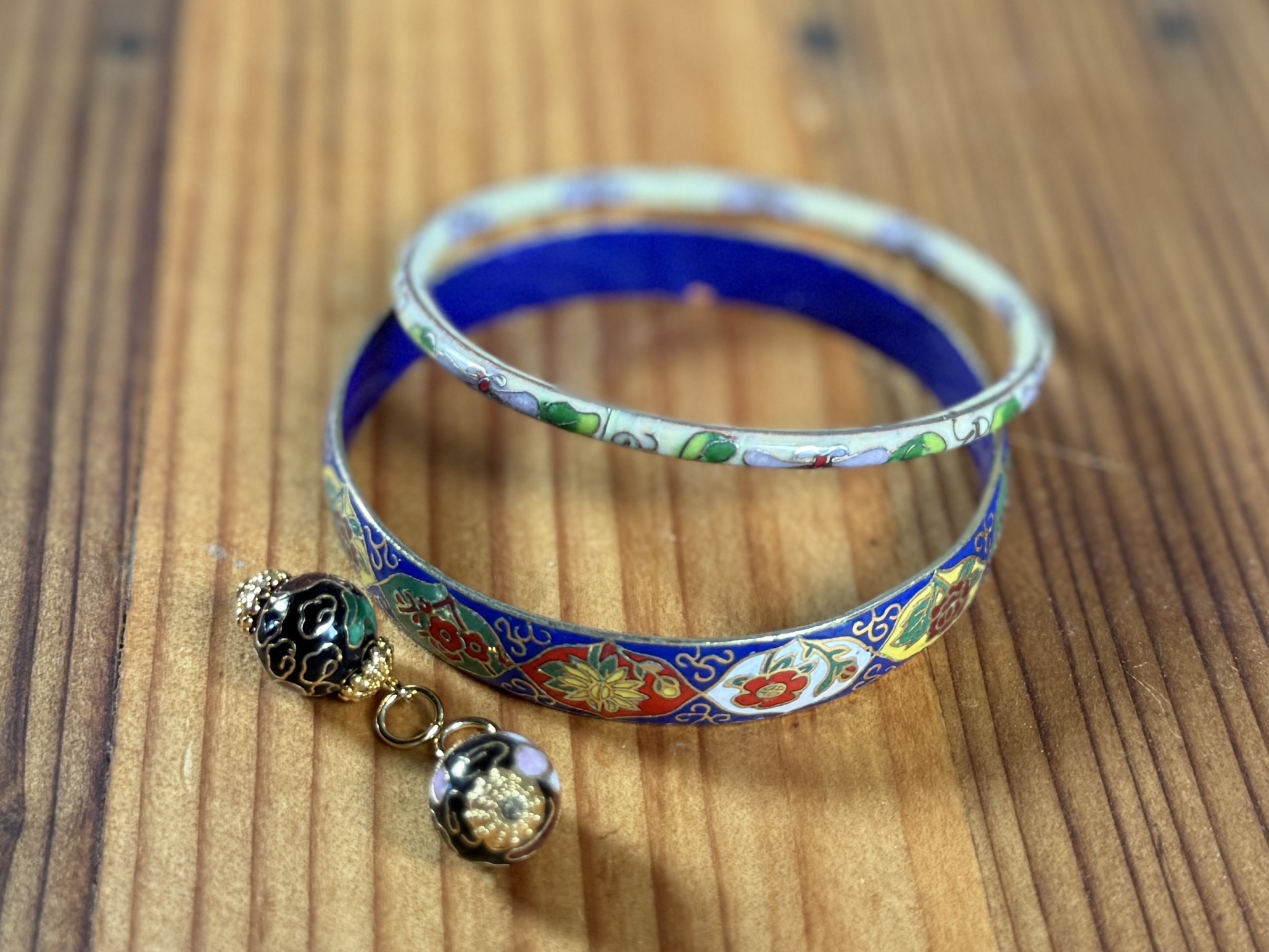 CHINESE CLOISONNÉ BRACELETS & CHARMS