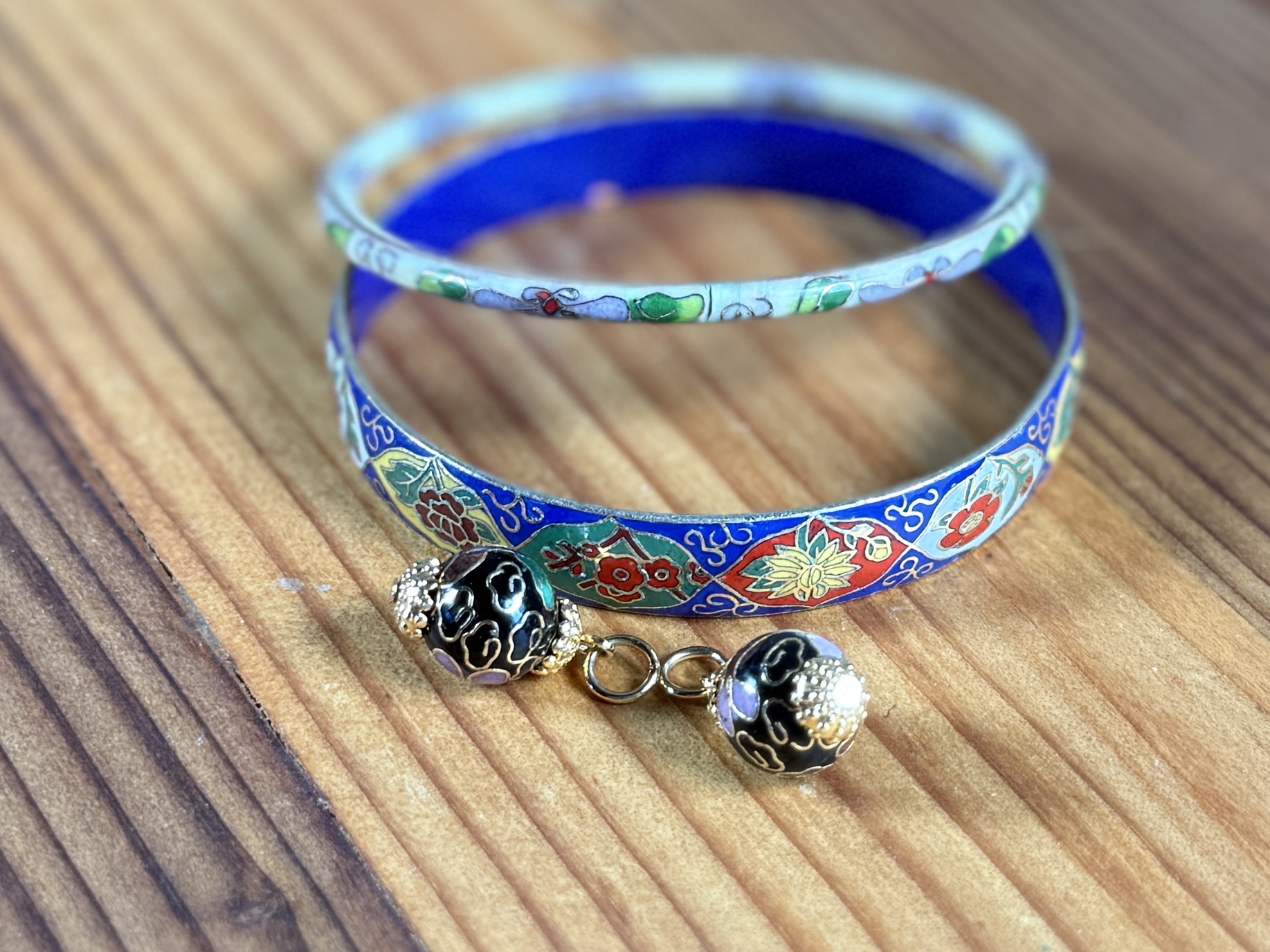 CHINESE CLOISONNÉ BRACELETS & CHARMS