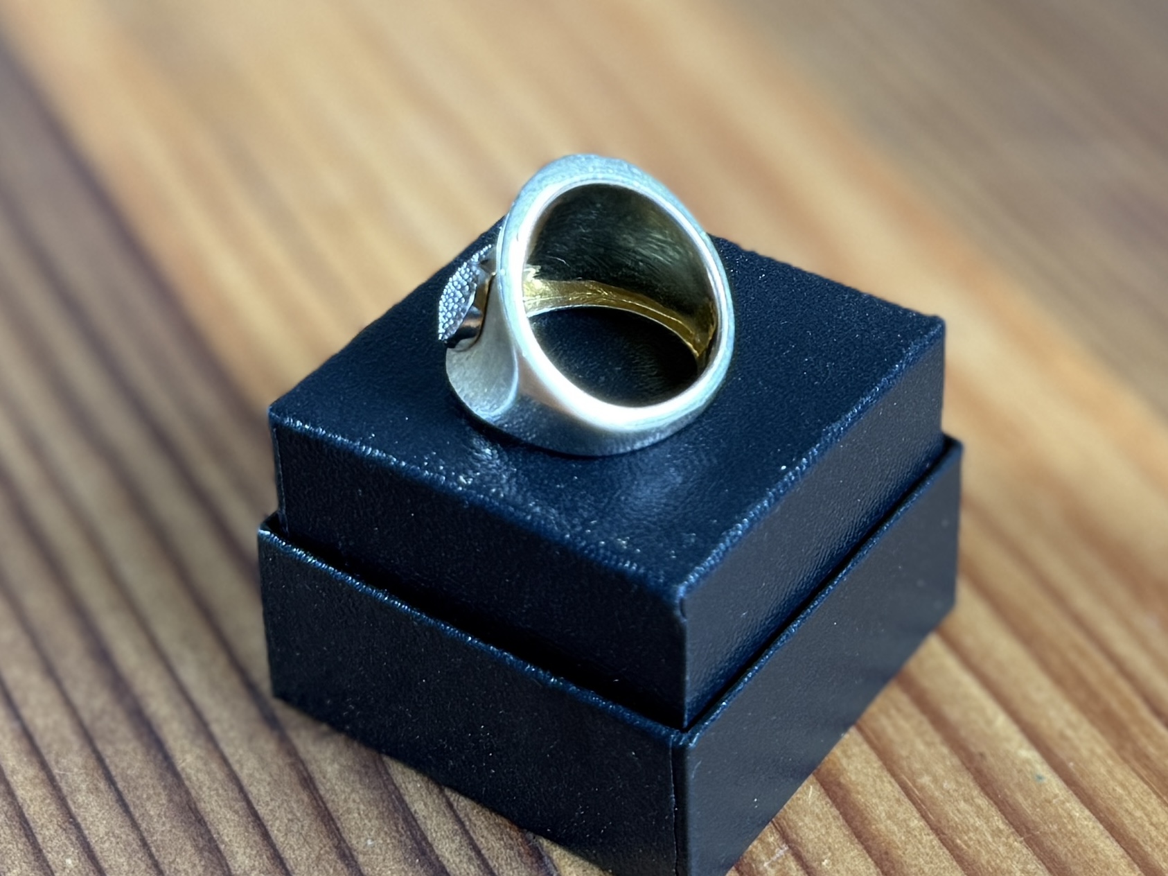KAY JEWELERS, GOLD ON STERLING SILVER HEART RING