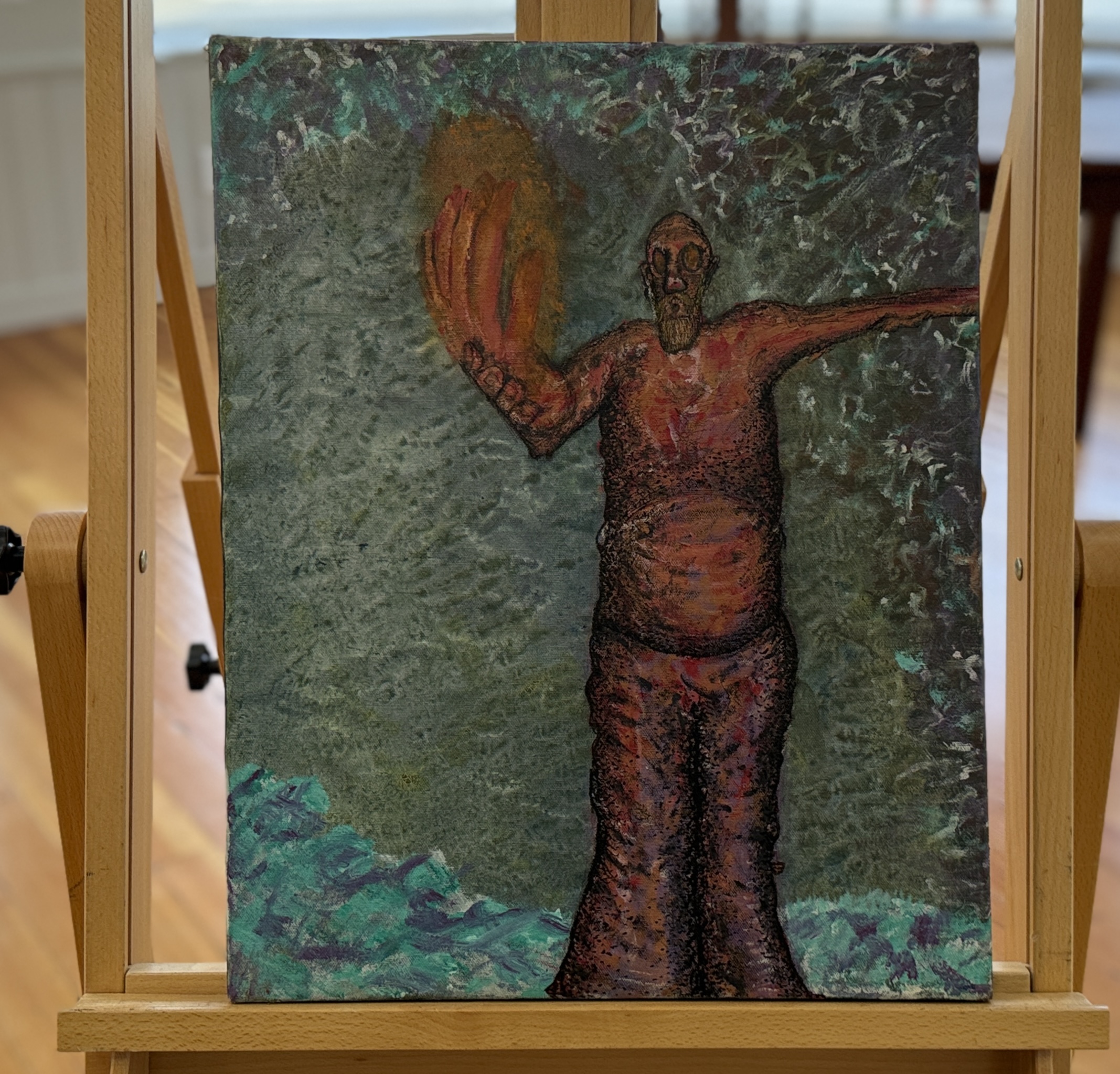 TEXTURED OIL, FIGURE PAINTING