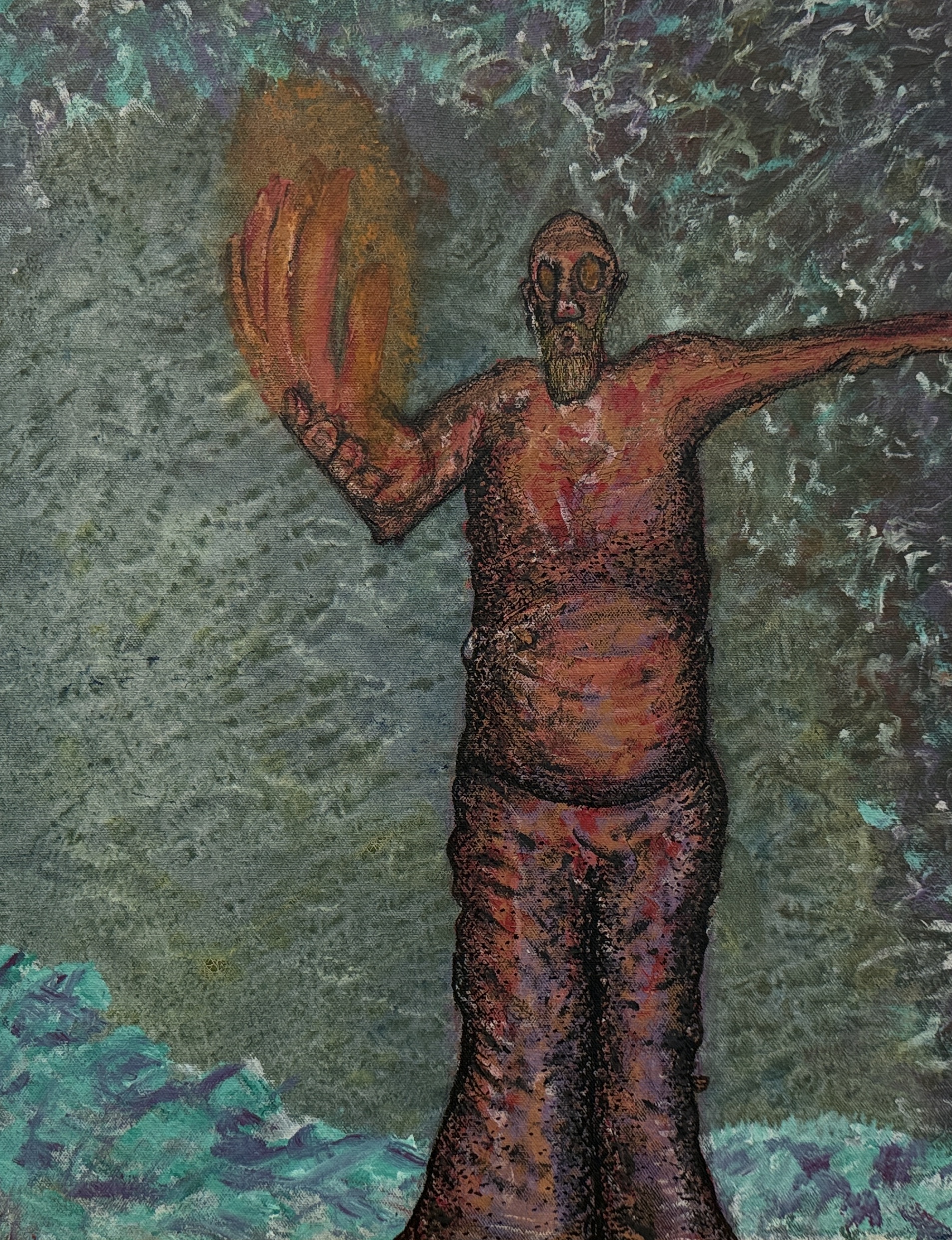 TEXTURED OIL, FIGURE PAINTING