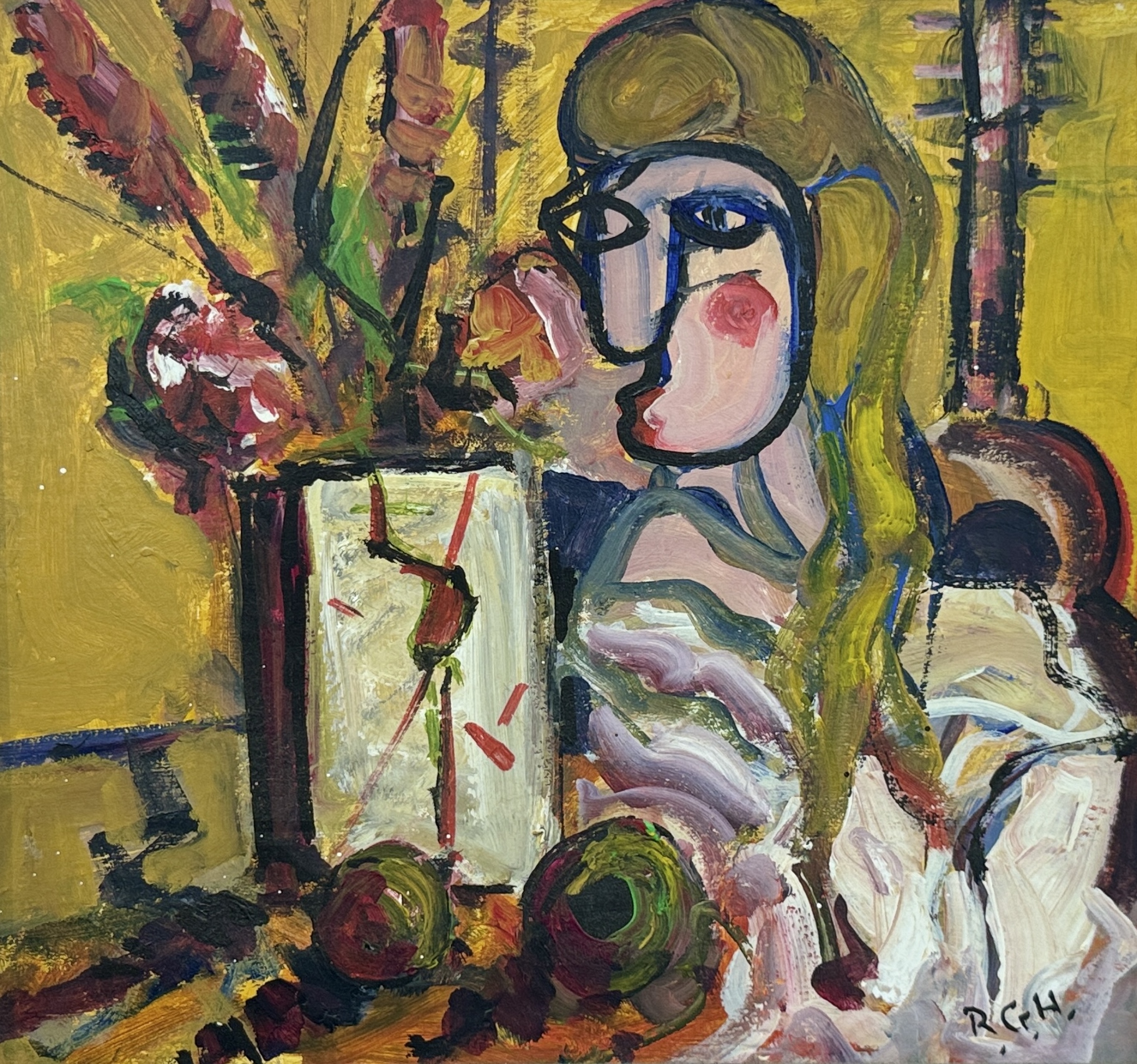 EXPRESSIONIST-STYLE FIGURE PAINTING