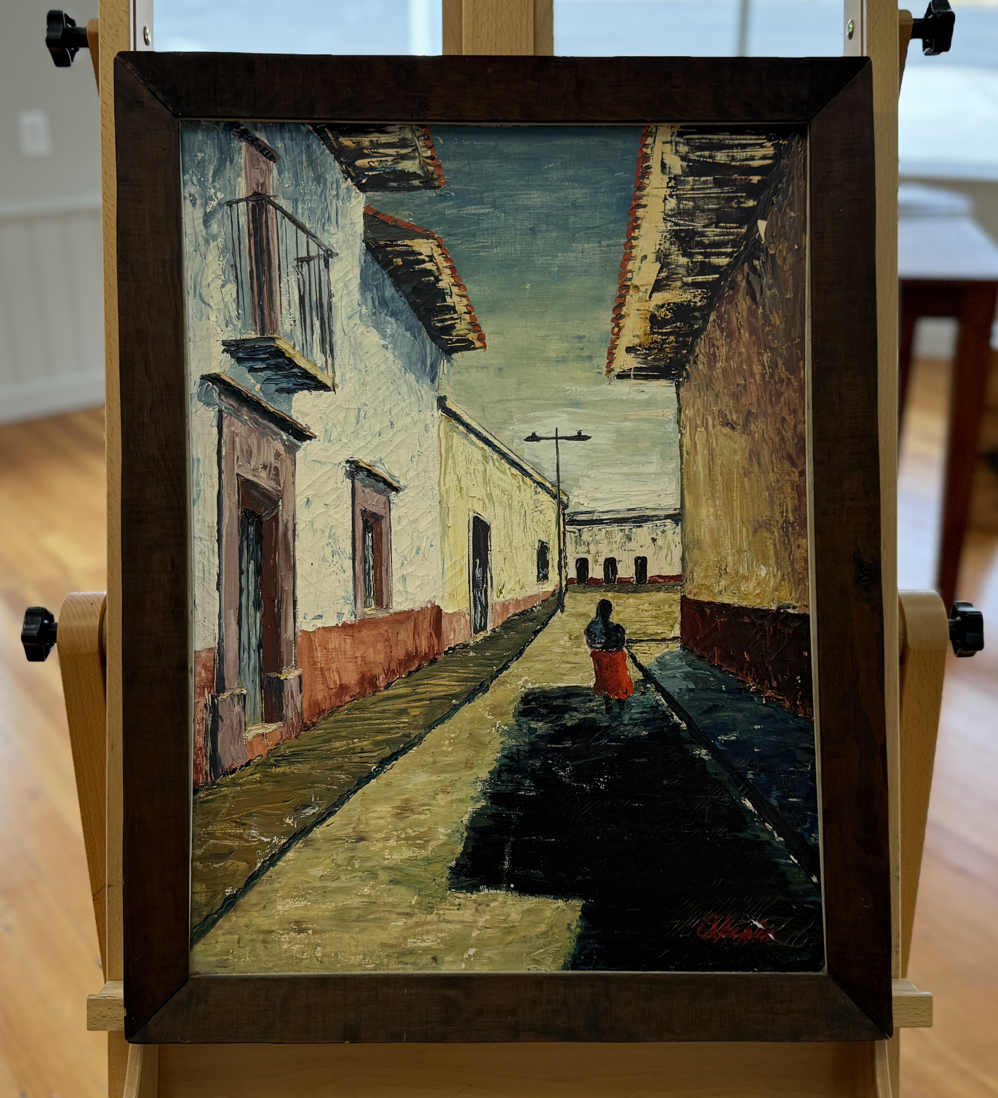 FOLK ART STREETSCAPE PAINTING