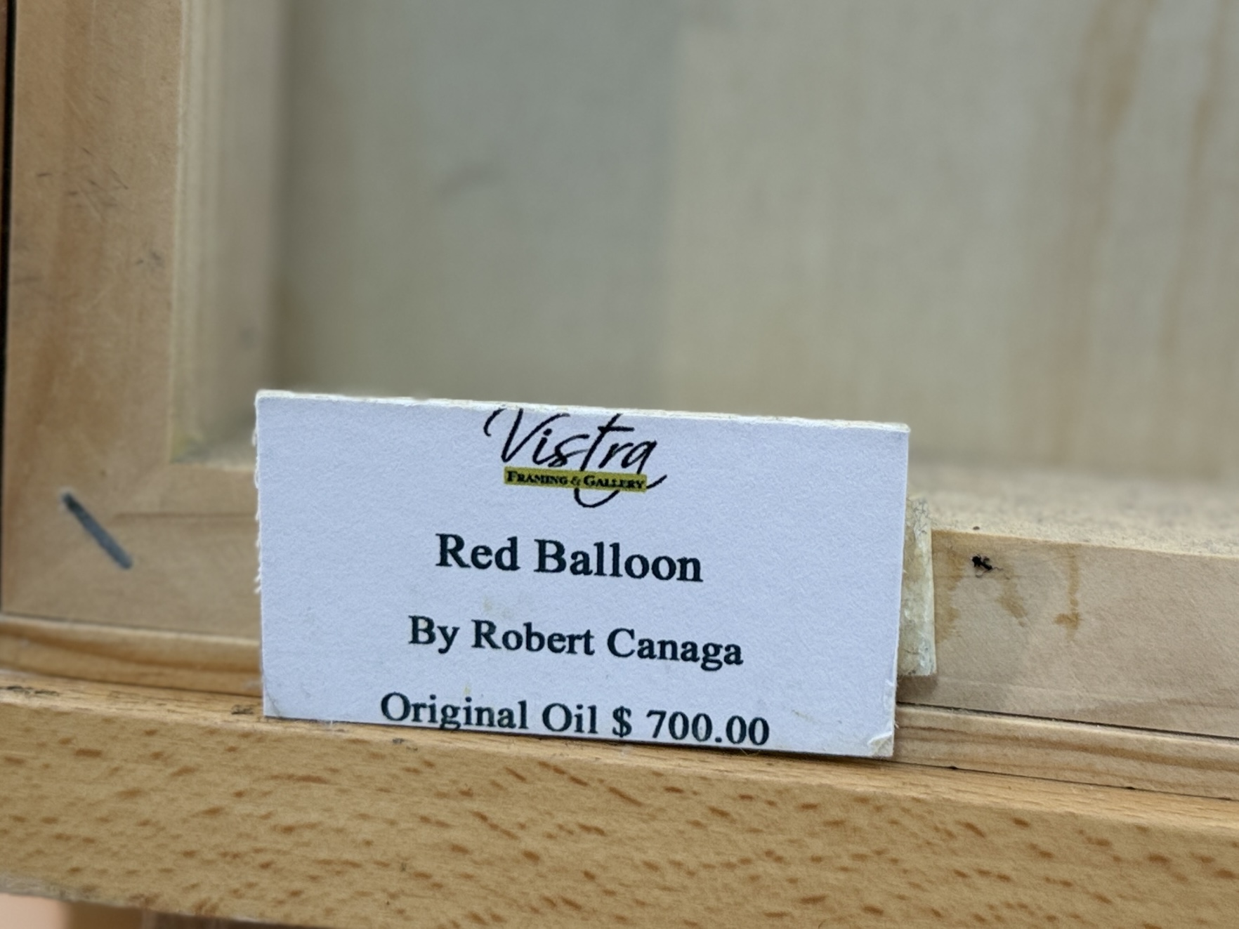 ROBERT CANAGA, "RED BALLOON"