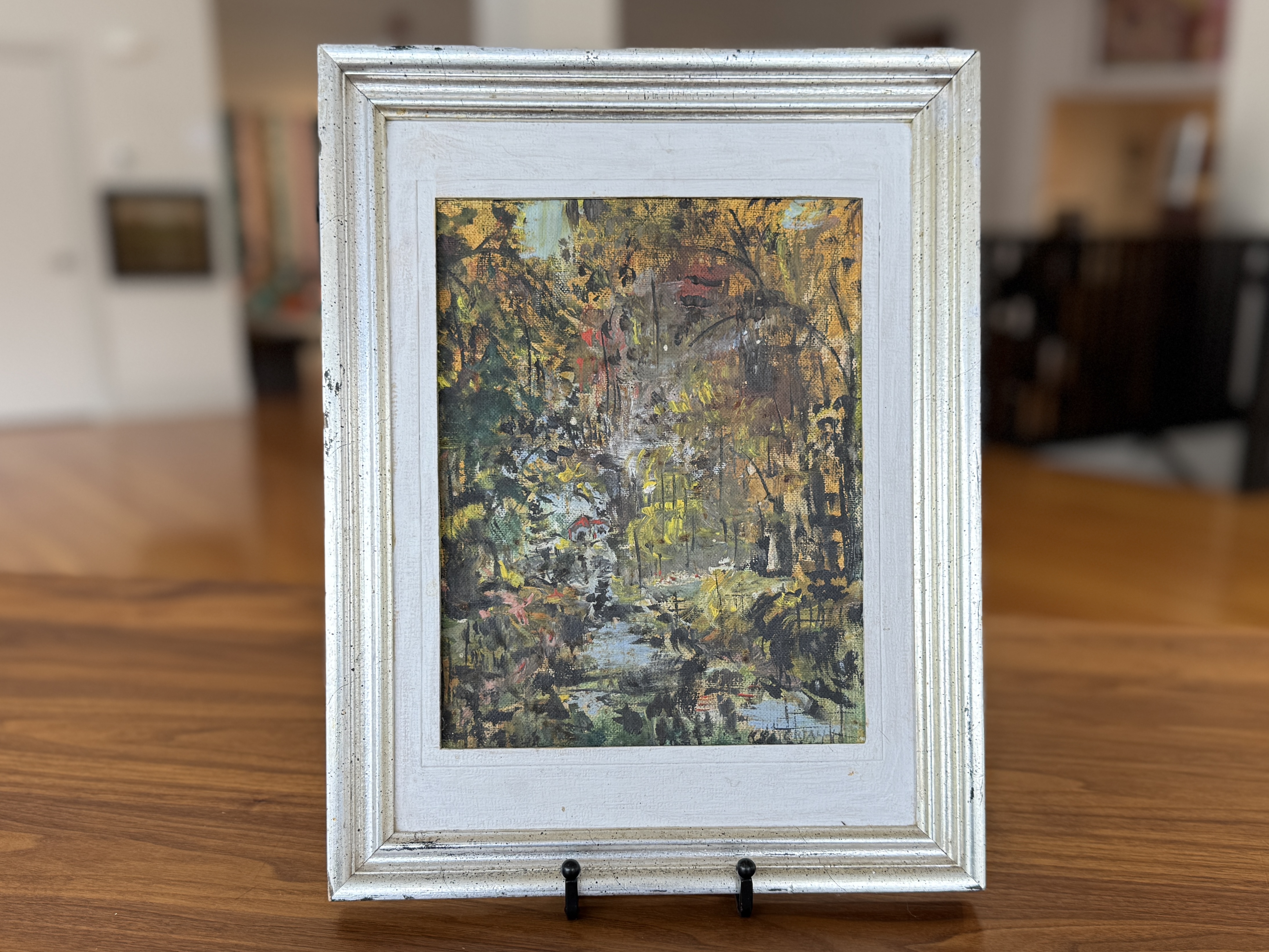 IMPRESSIONISTIC AUTUMN FOREST LANDSCAPE PAINTING