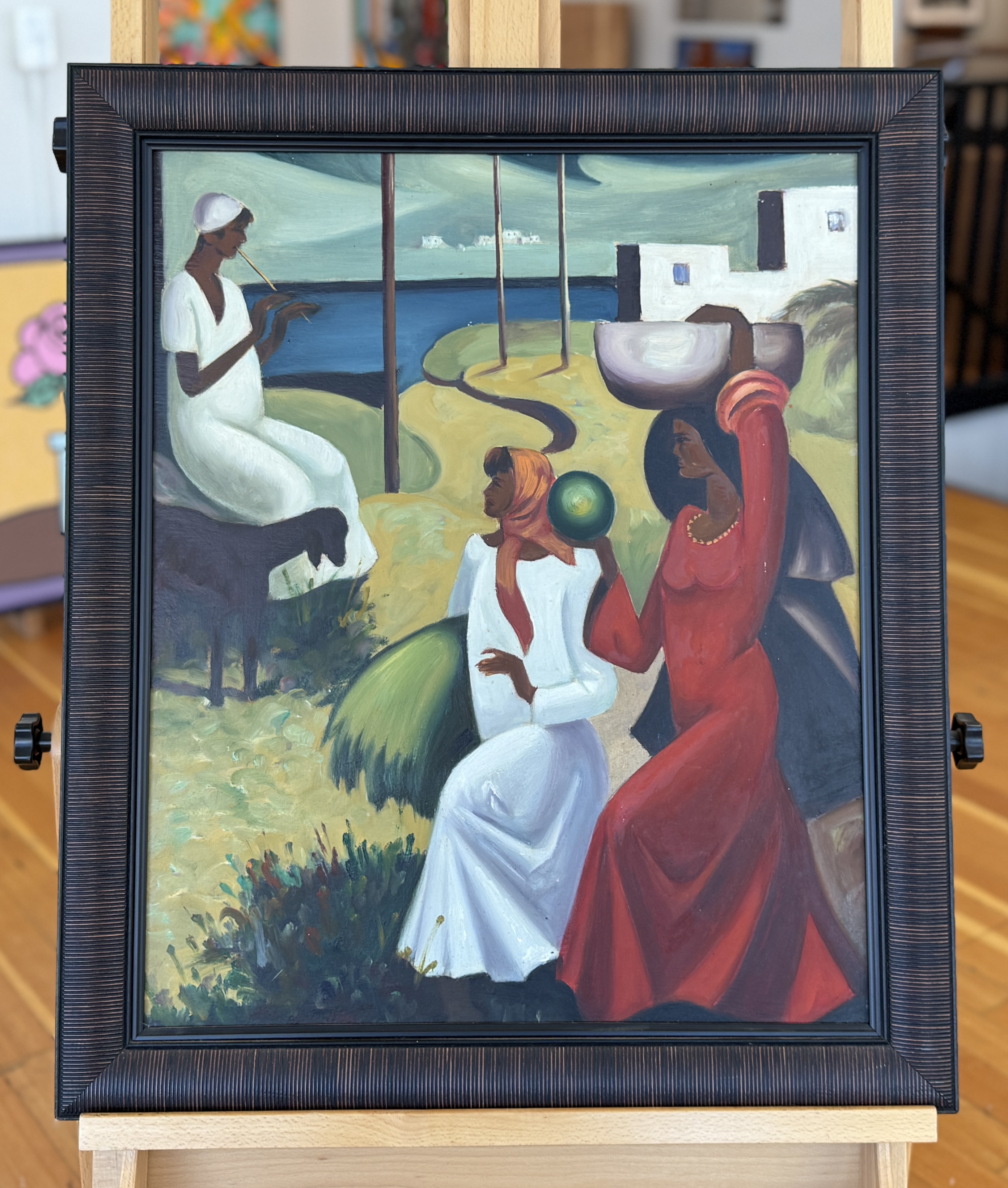 OIL PAINTING, IN THE STYLE OF BERNARD HOYES