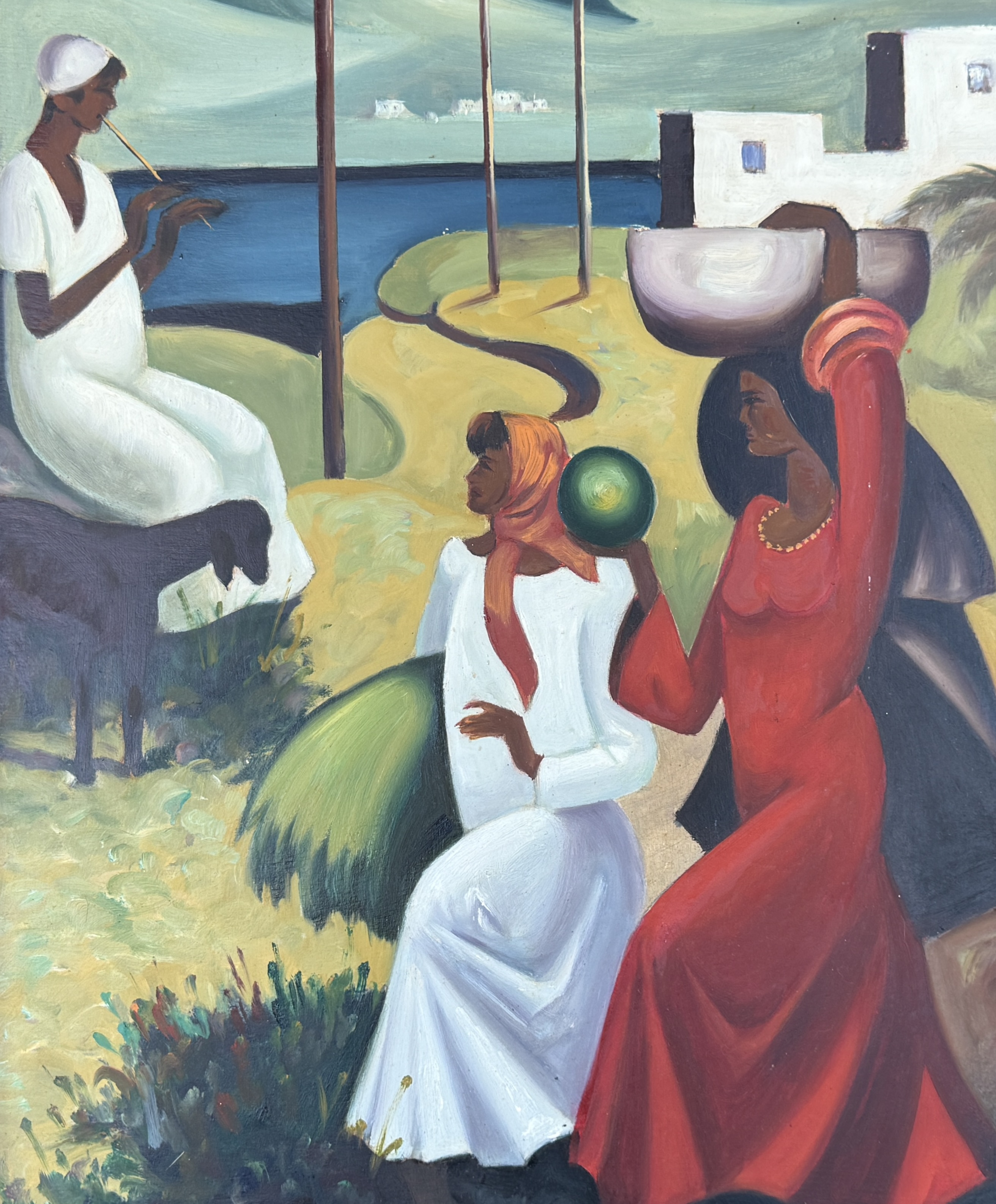 OIL PAINTING, IN THE STYLE OF BERNARD HOYES