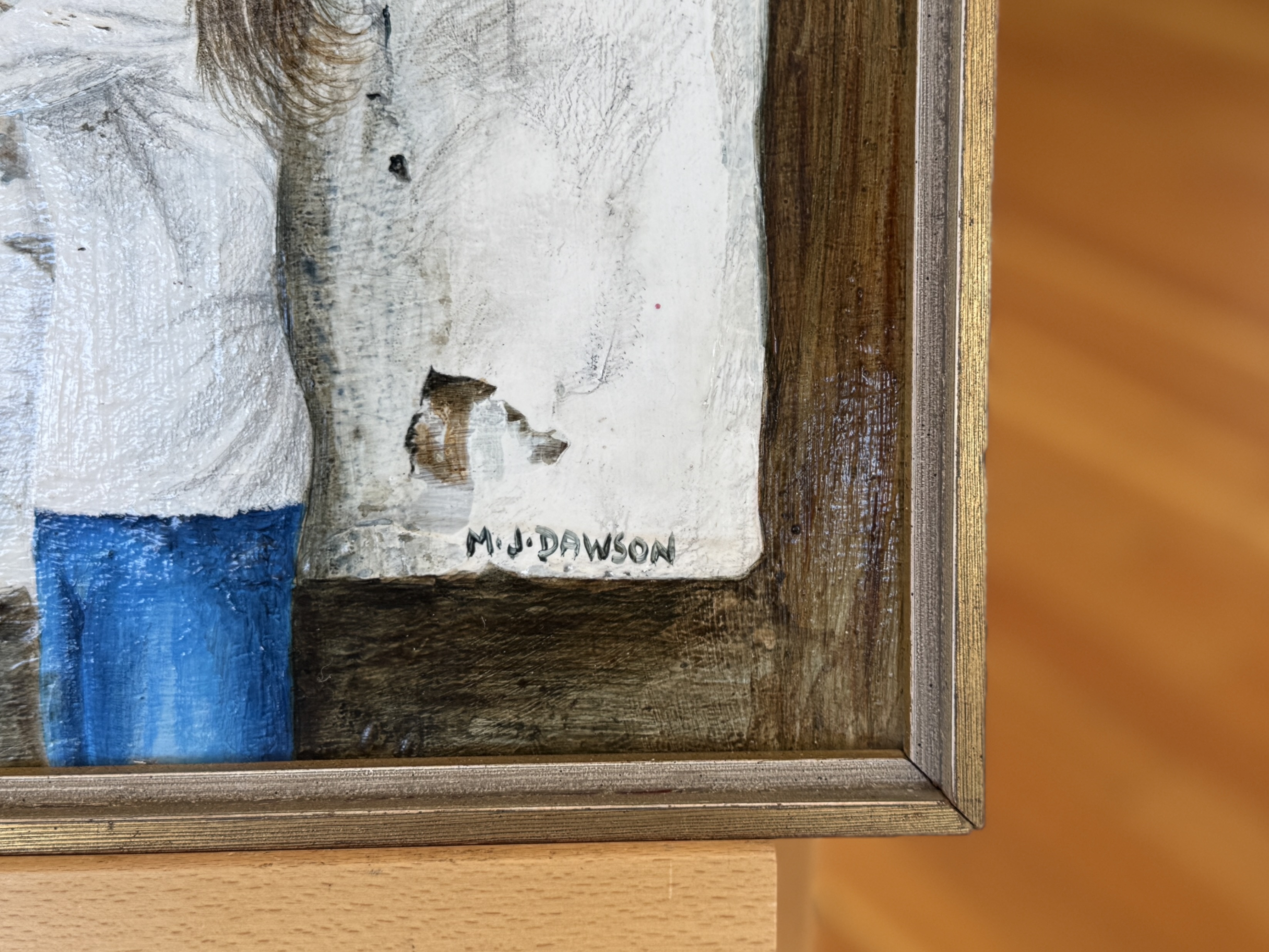 M.J. DAWSON, OIL ON BOARD