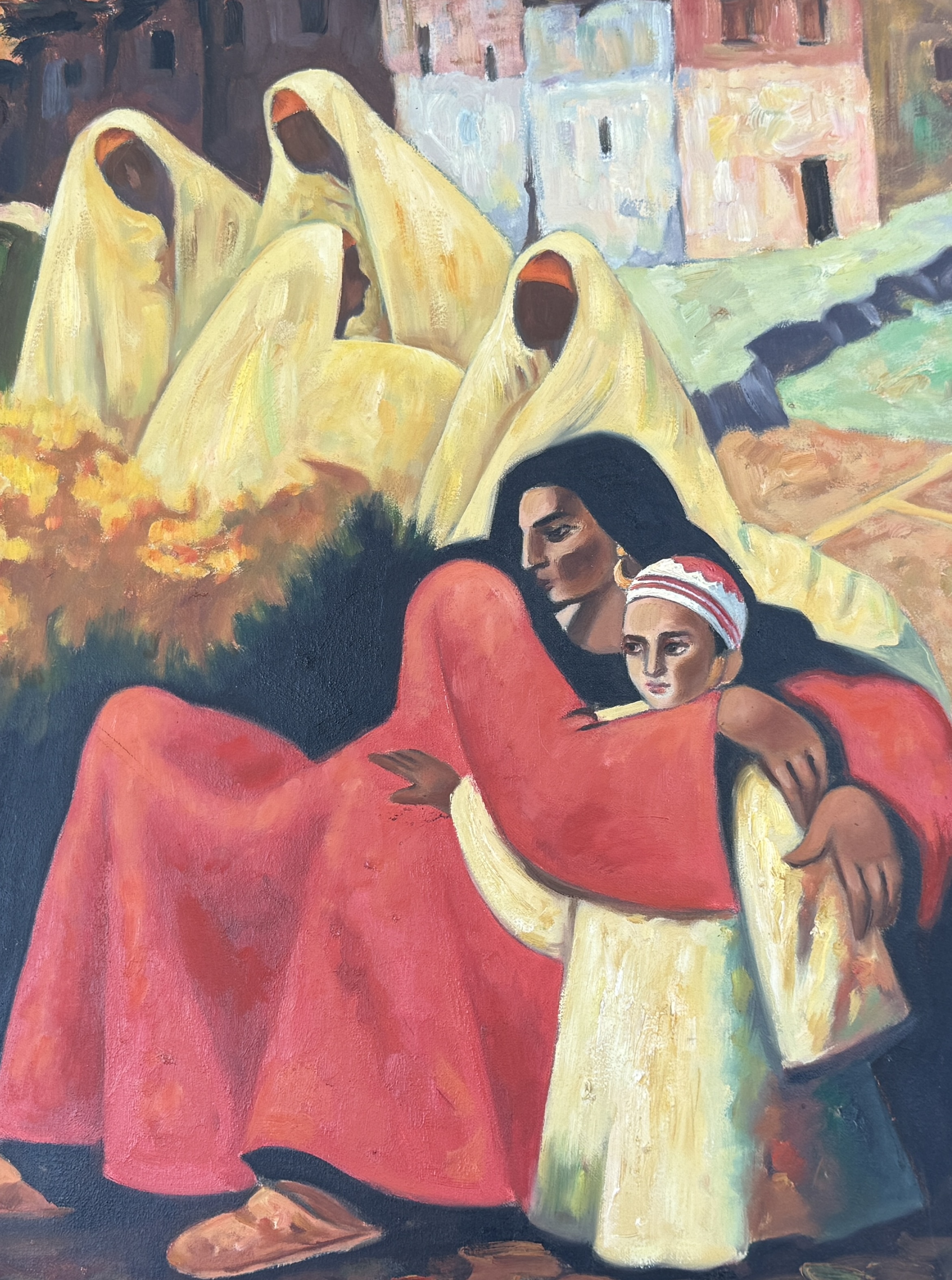 OIL PAINTING, IN THE STYLE OF HUSSEIN BICAR