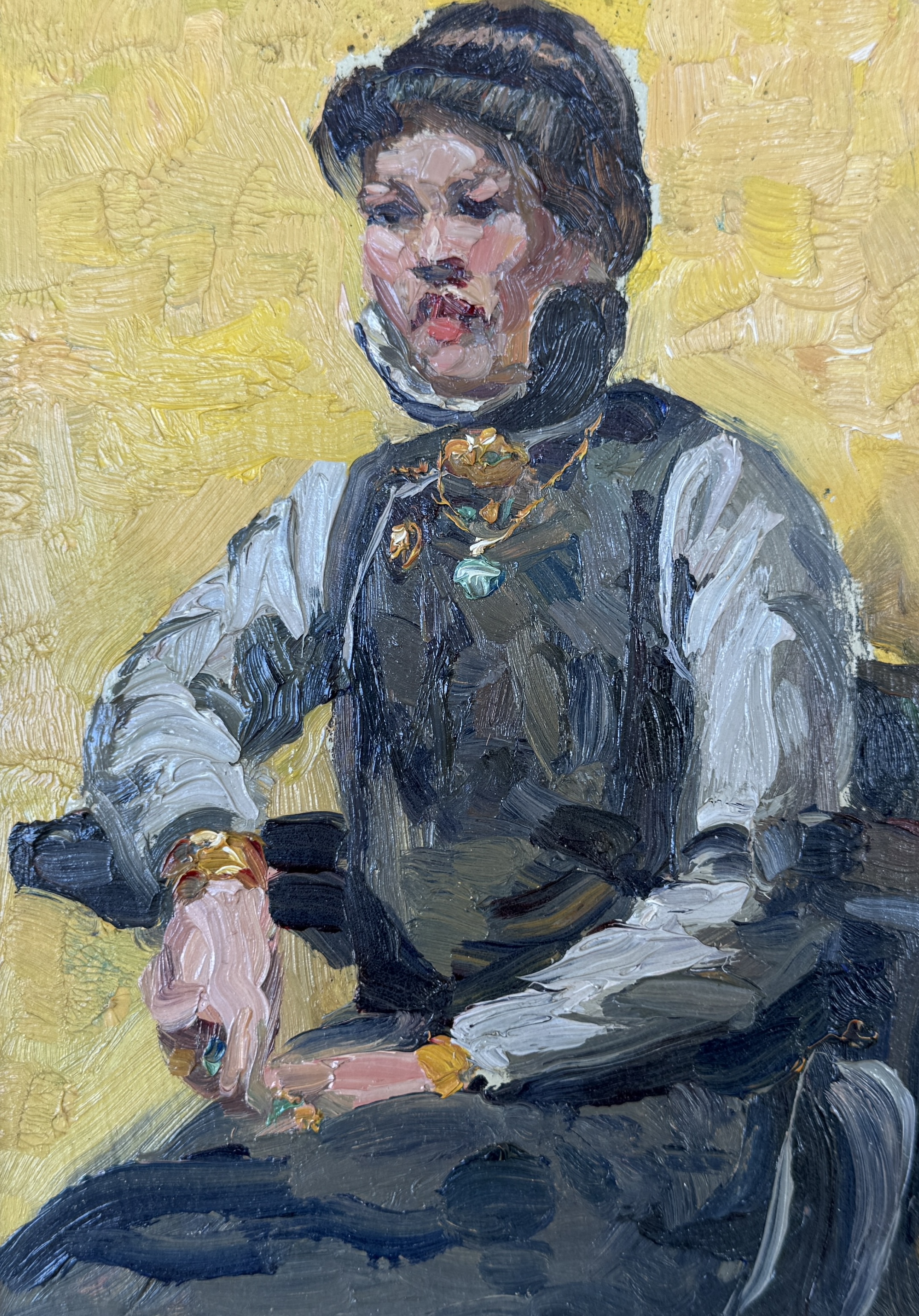 FREDERICK B. KRESS, OIL ON BOARD