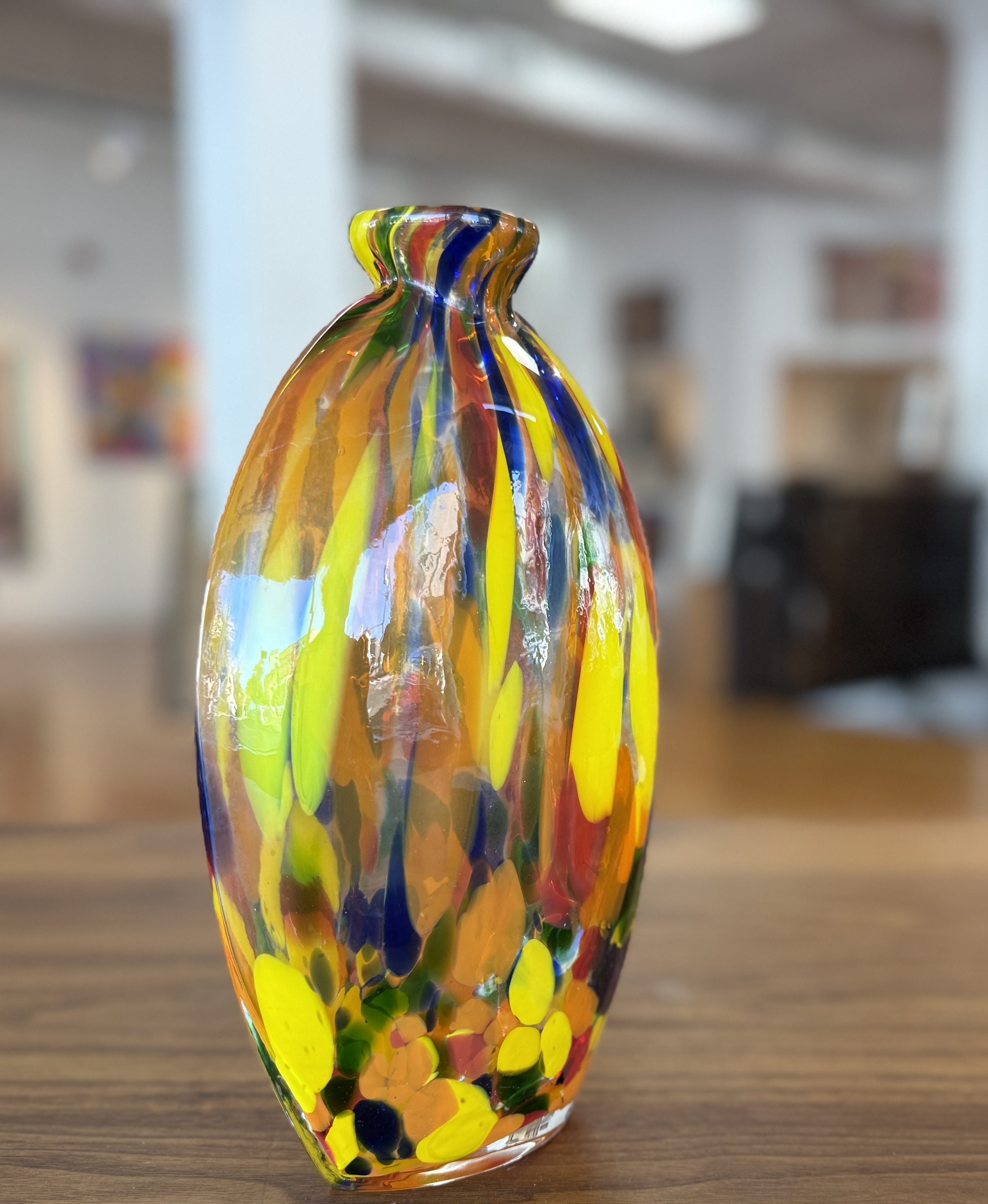 BLOWN GLASS VASE