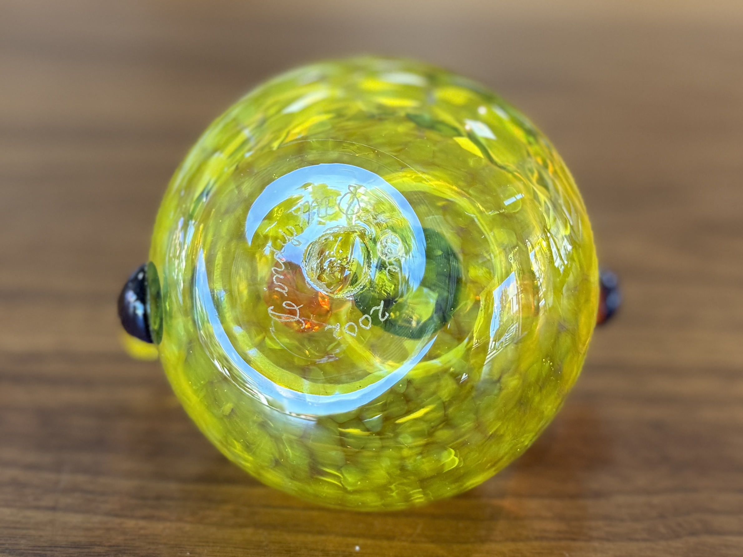 CINDY MCQUADE, BLOWN GLASS TEAPOT
