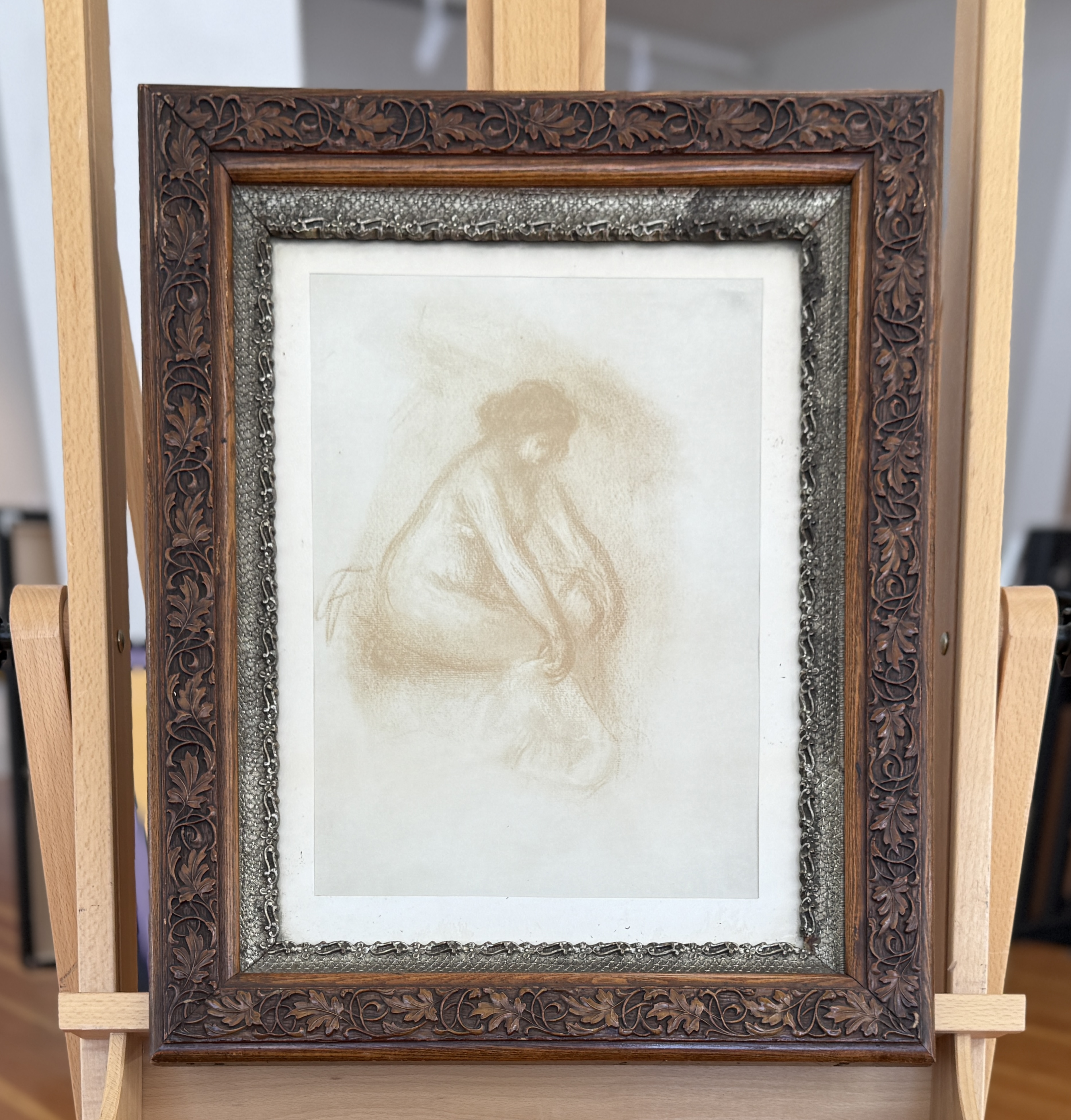 PIERRE-AUGUSTE RENOIR, "FEMME ASSISE"