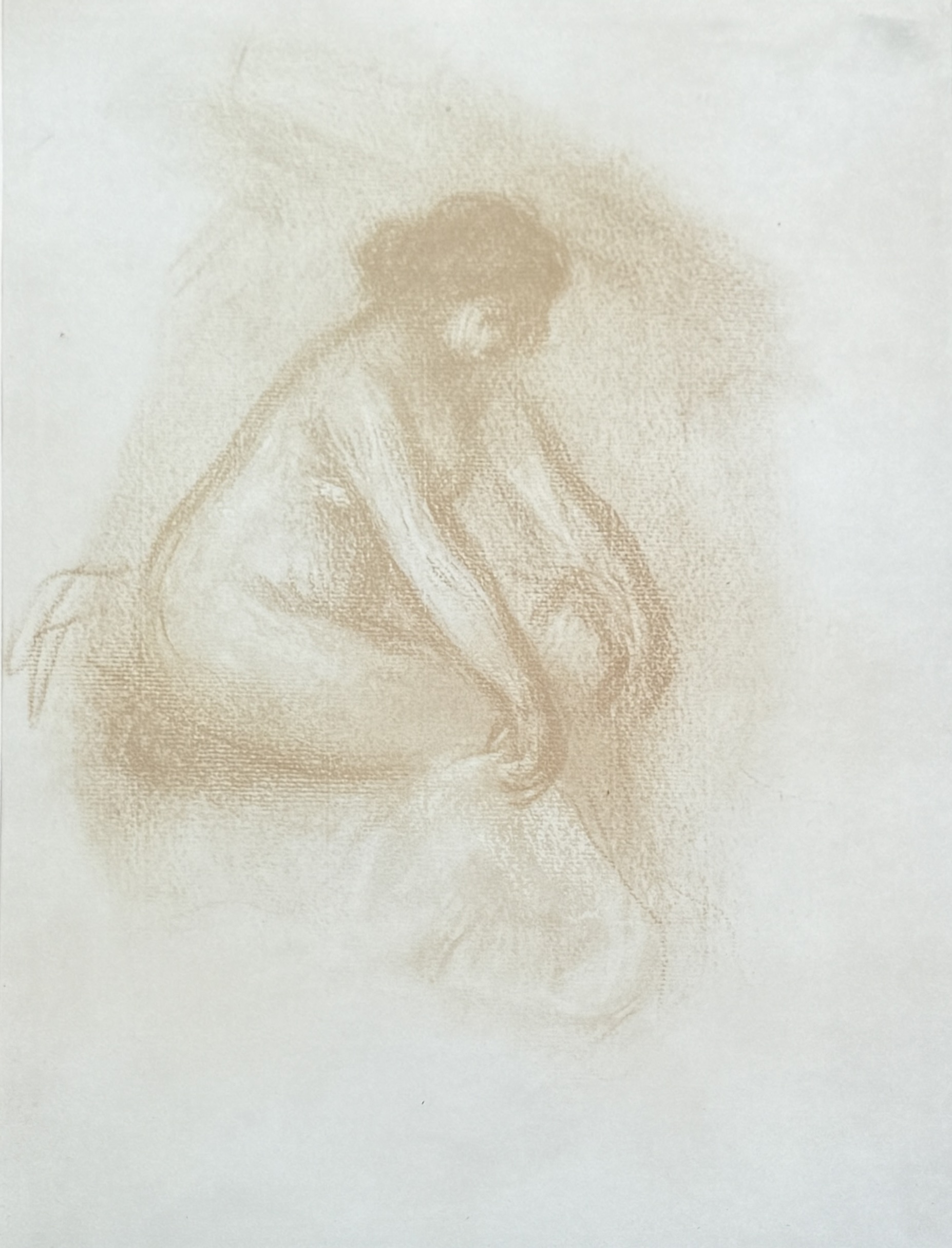 PIERRE-AUGUSTE RENOIR, "FEMME ASSISE"
