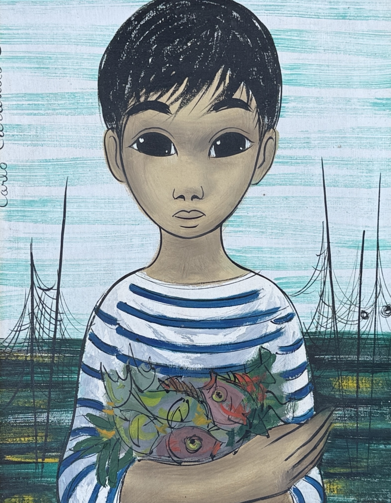 CARLO CARANDO, "BOY PORTRAIT"