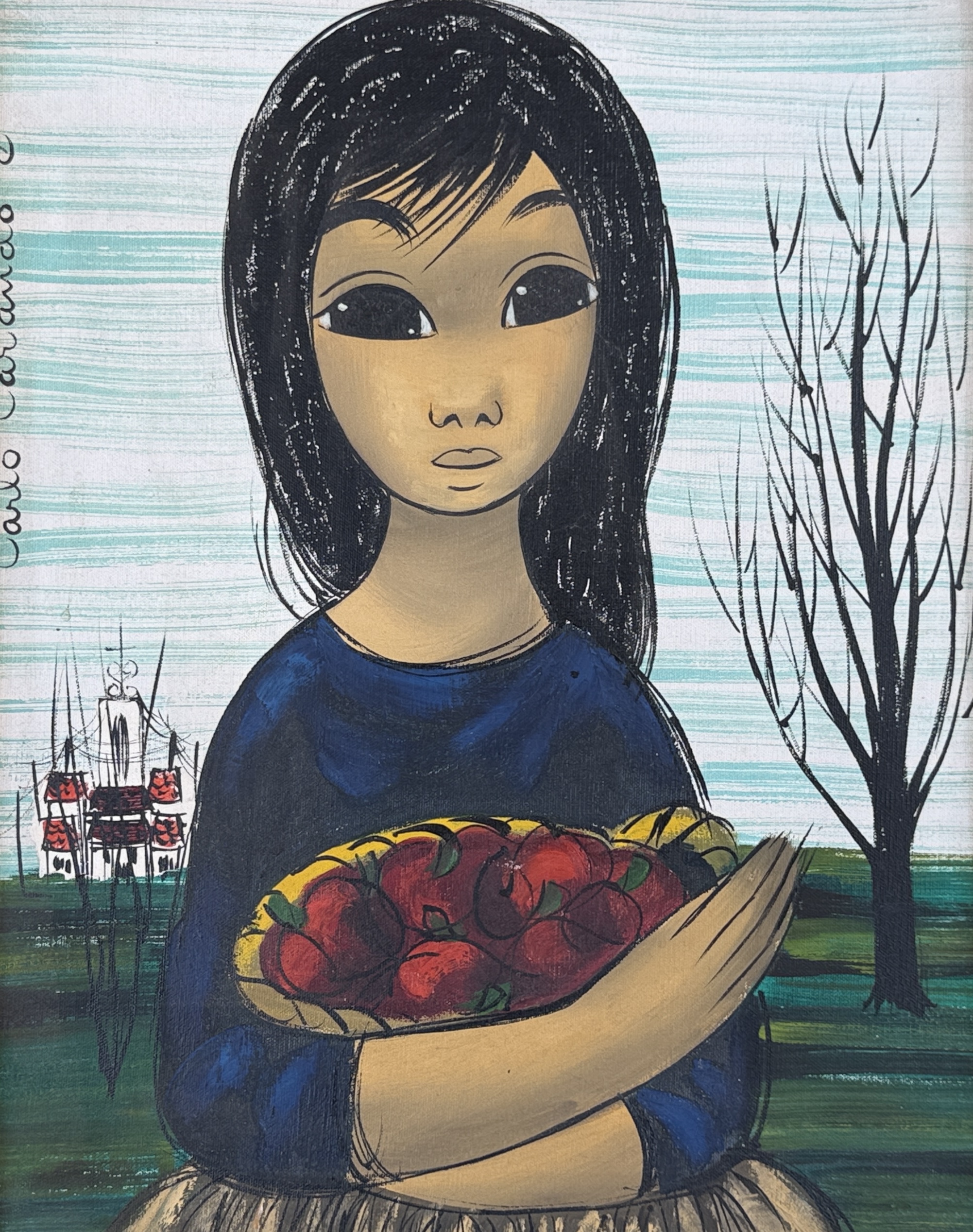 CARLO CARANDO, "GIRL PORTRAIT"