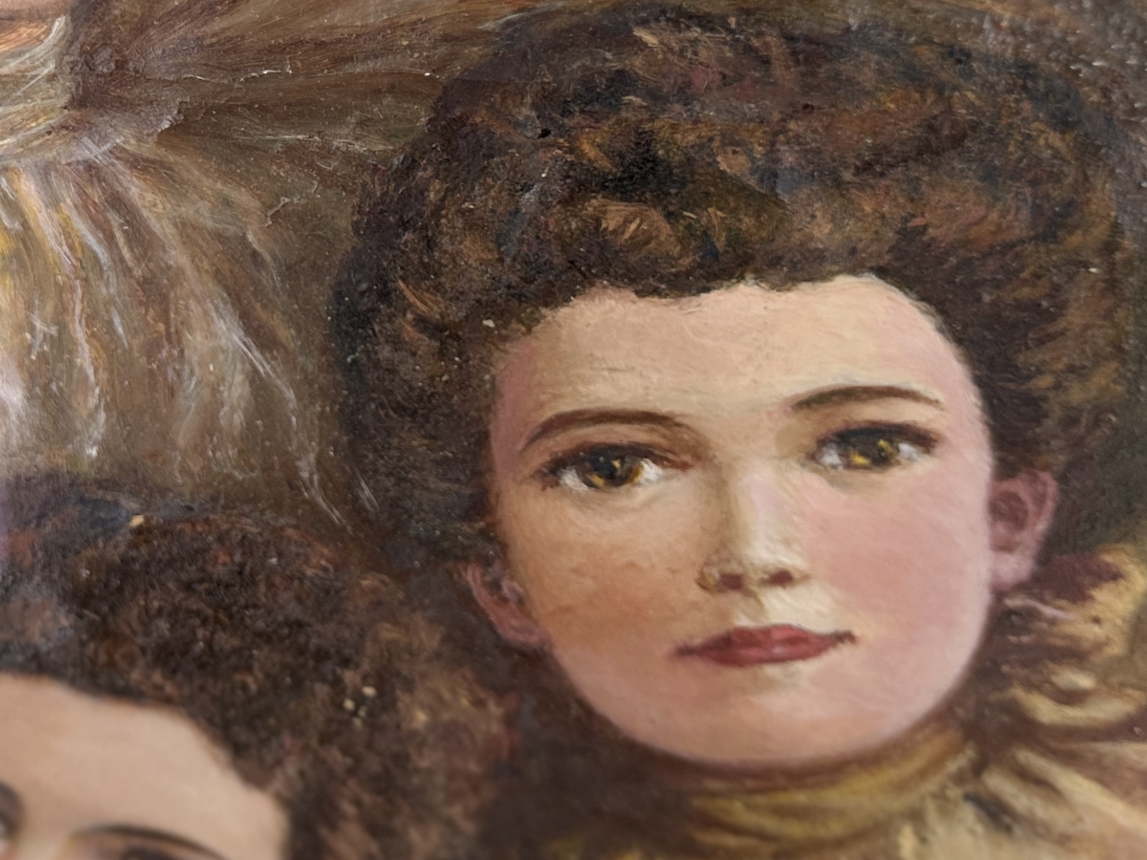 OIL PAINTING OF VICTORIAN WOMEN