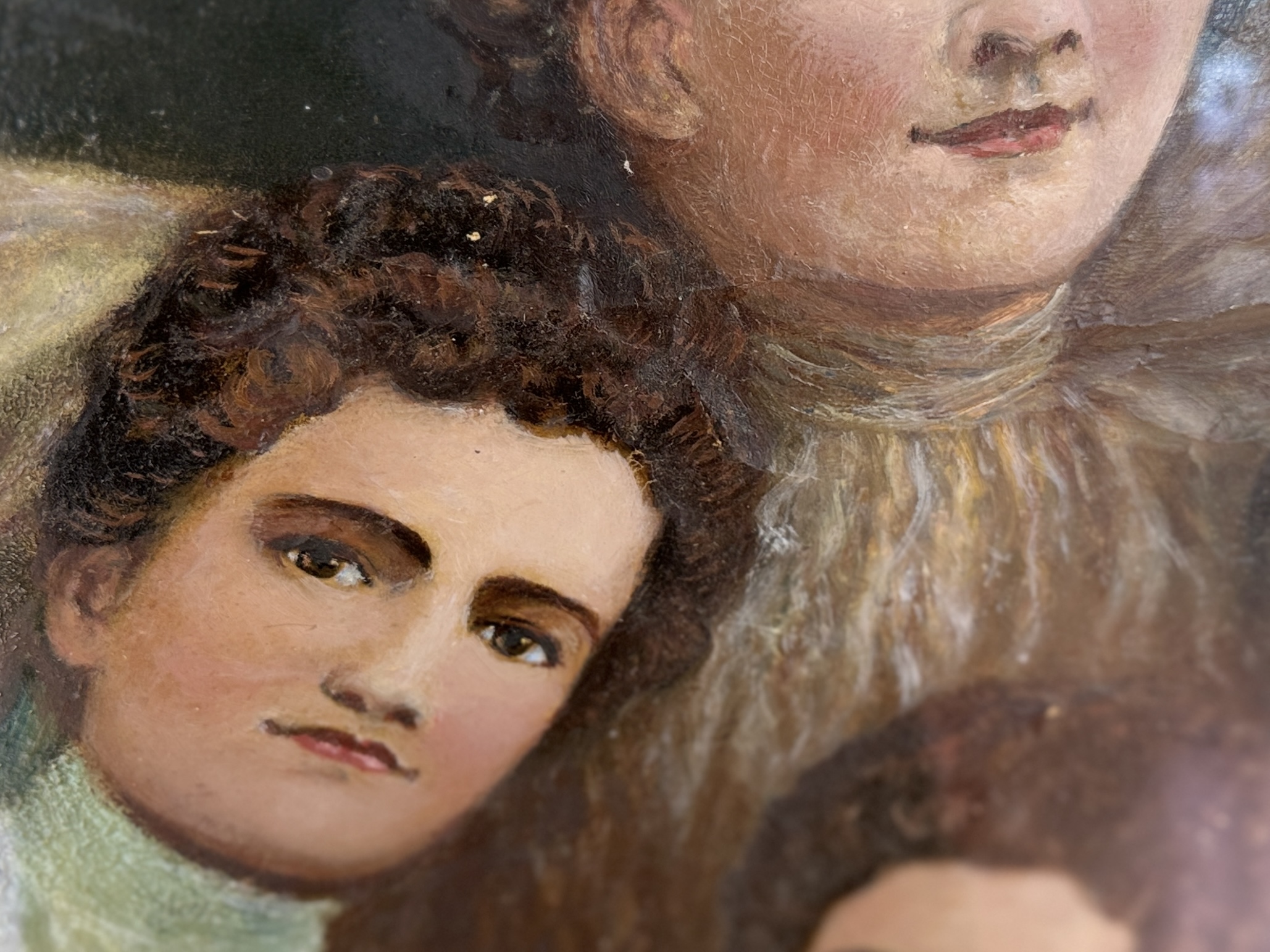 OIL PAINTING OF VICTORIAN WOMEN
