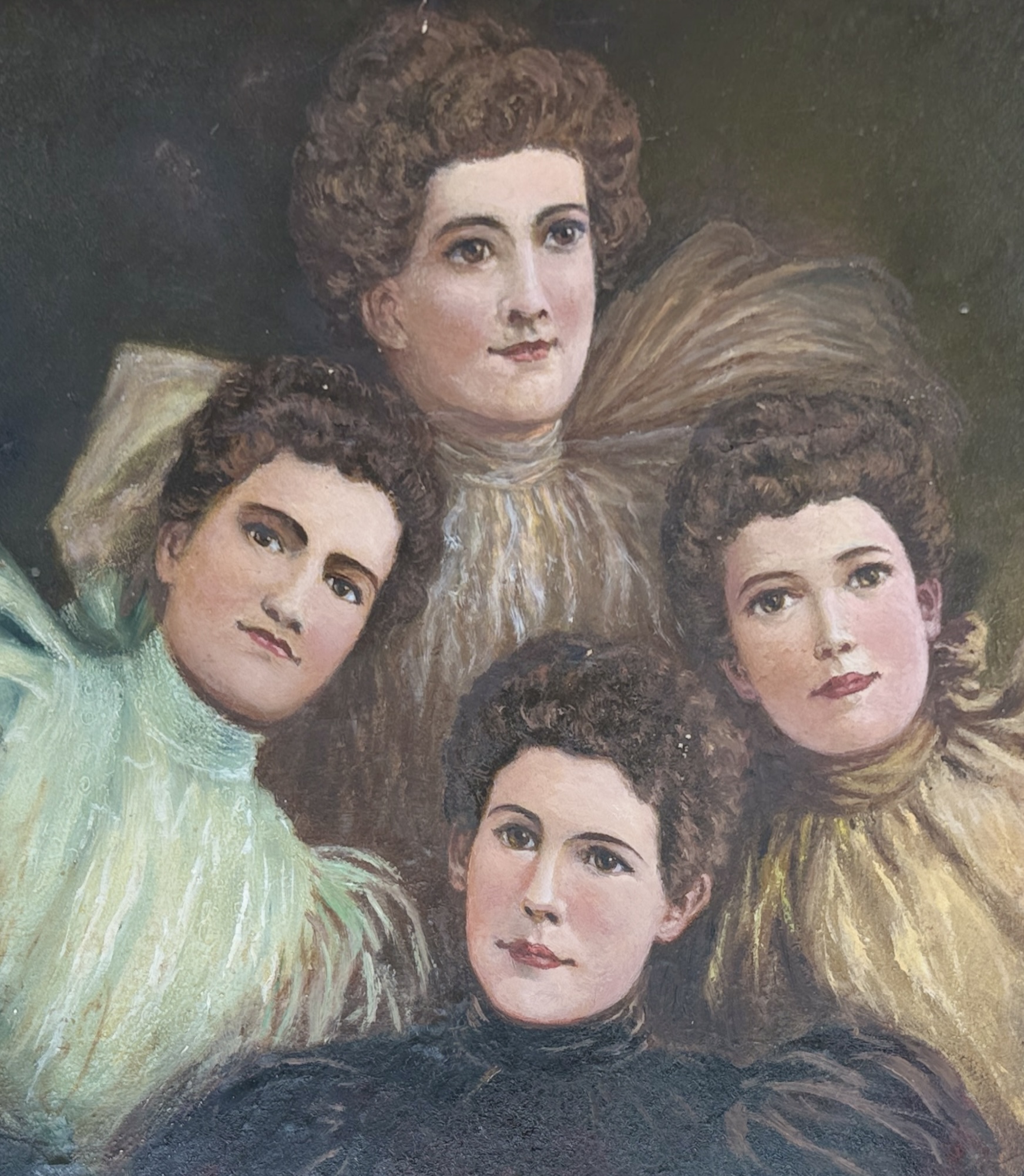 OIL PAINTING OF VICTORIAN WOMEN