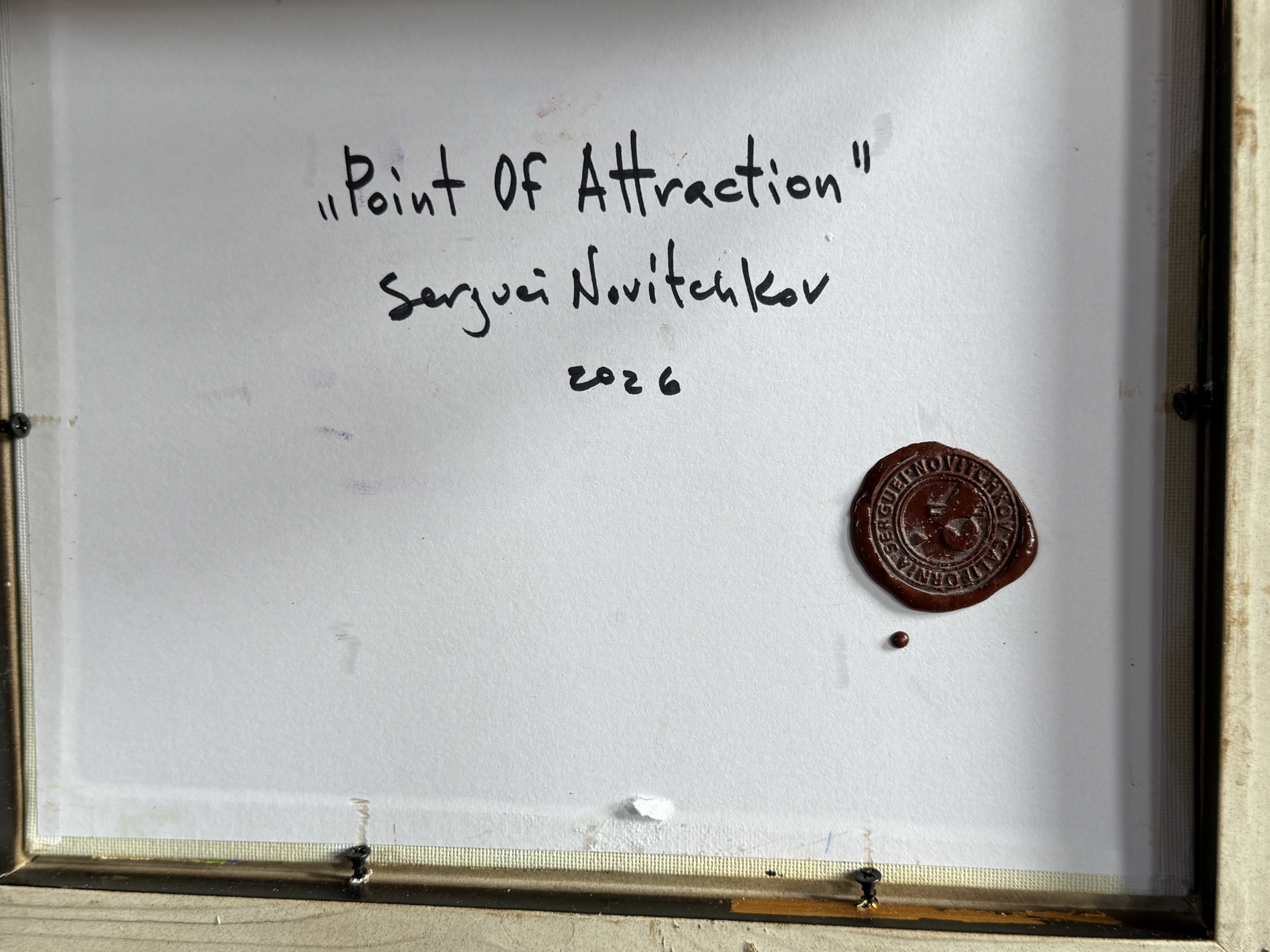 SERGUEI NOVITCHKOV, "POINT OF ATTRACTION"