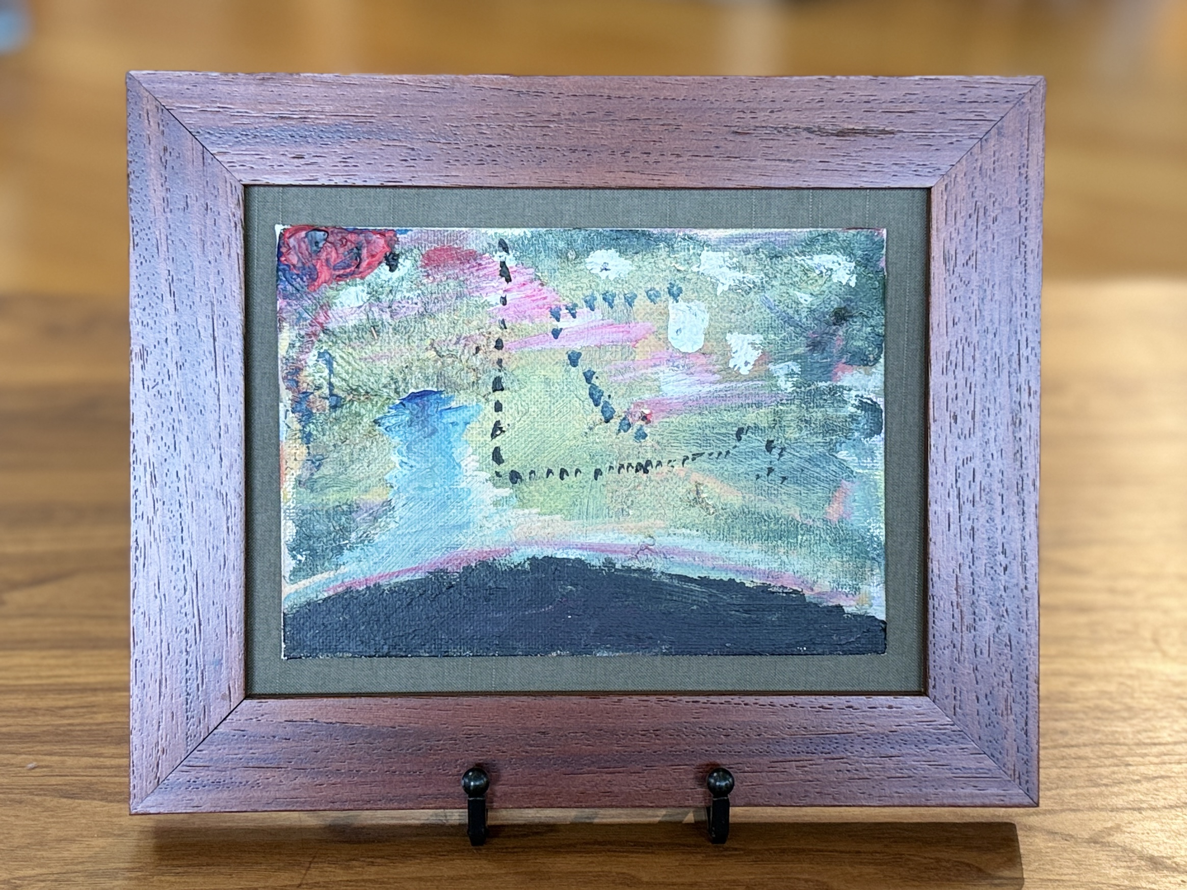 SMALL ABSTRACT PAINTING ON CANVAS